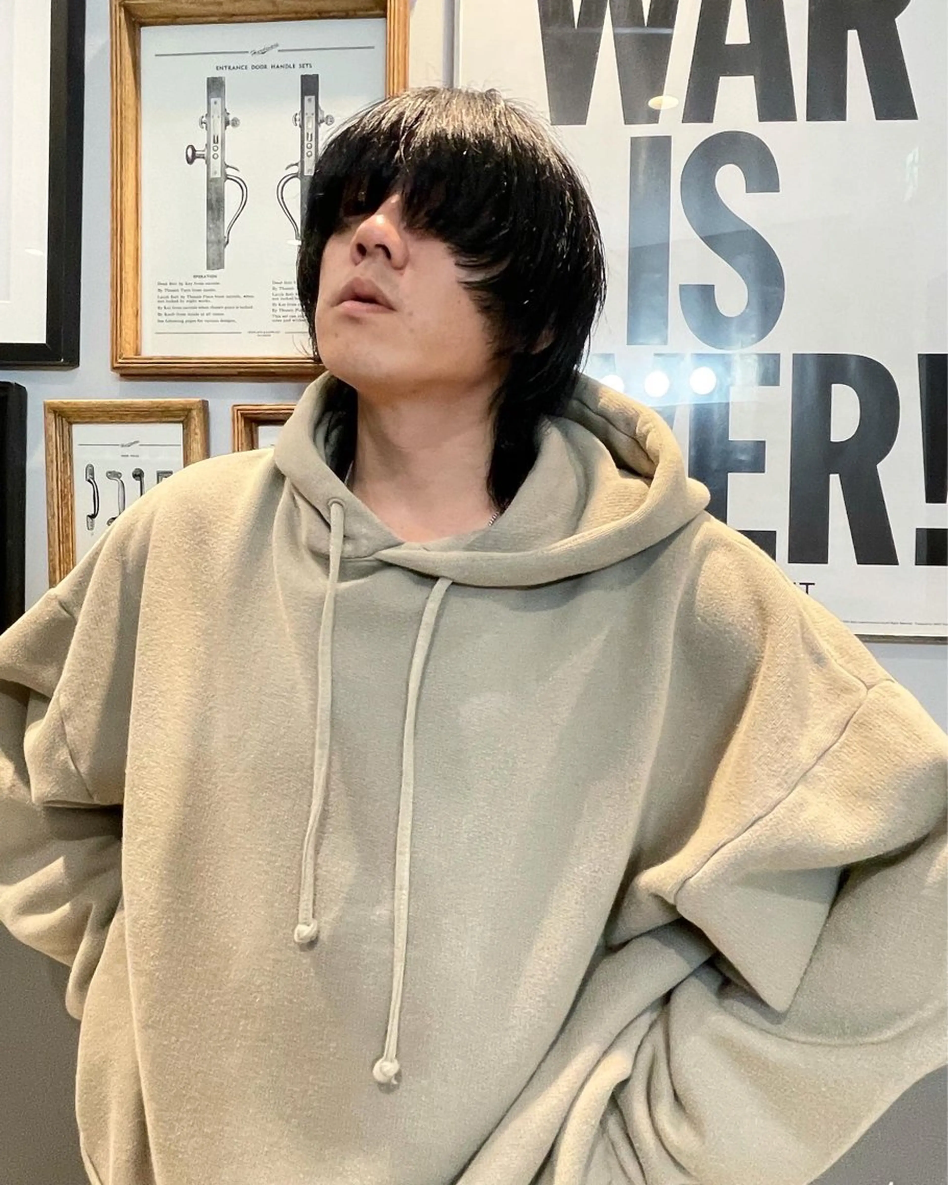 ミディアム メンズ カット ヘアカラー トリートメント 優作 〜圧倒的信頼〜のヘアスタイル