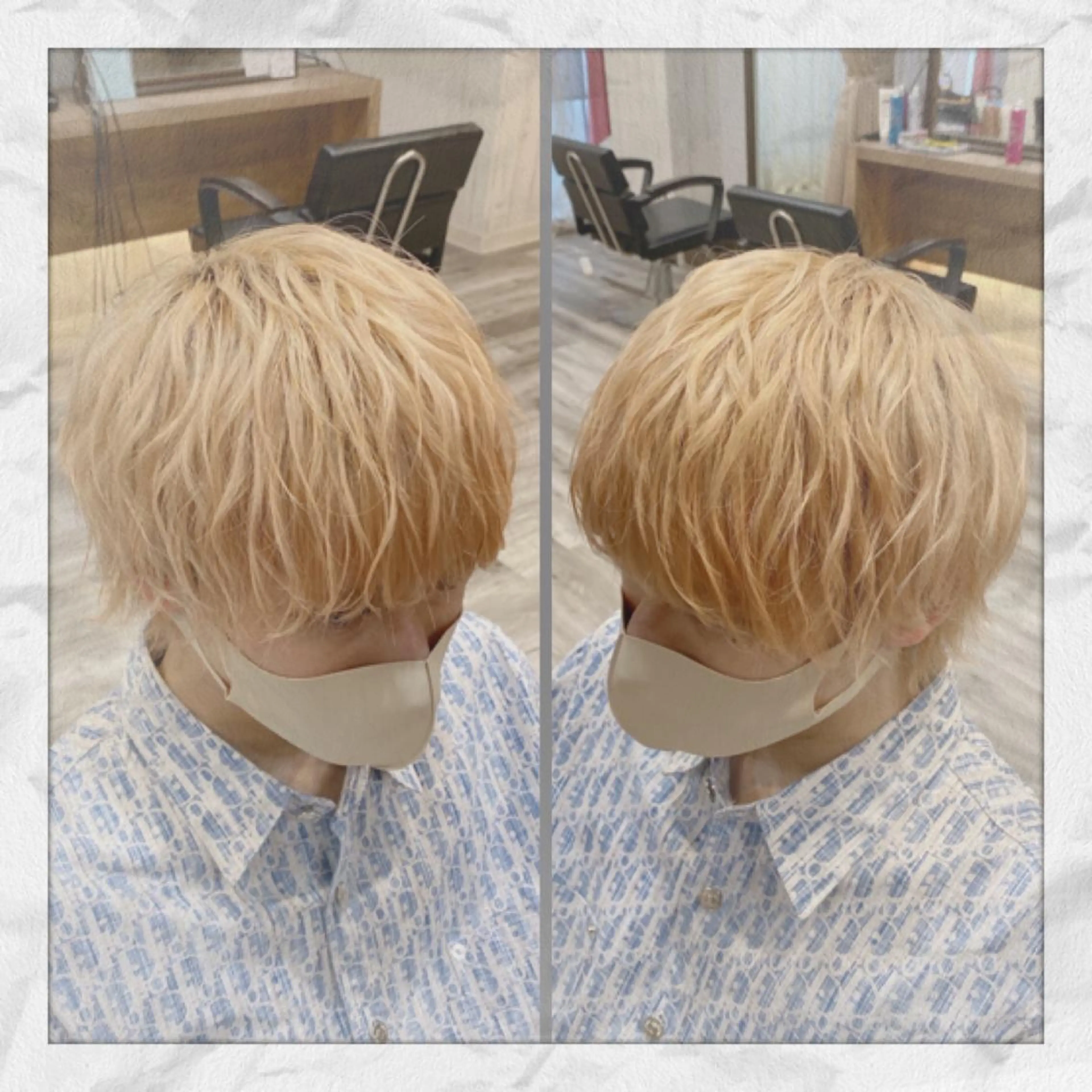 ショート ヘアアレンジ メンズ メンズパーマ ヘアセット ヘアセット/着付け 𓇼 松本 夏美𓇼のヘアスタイル