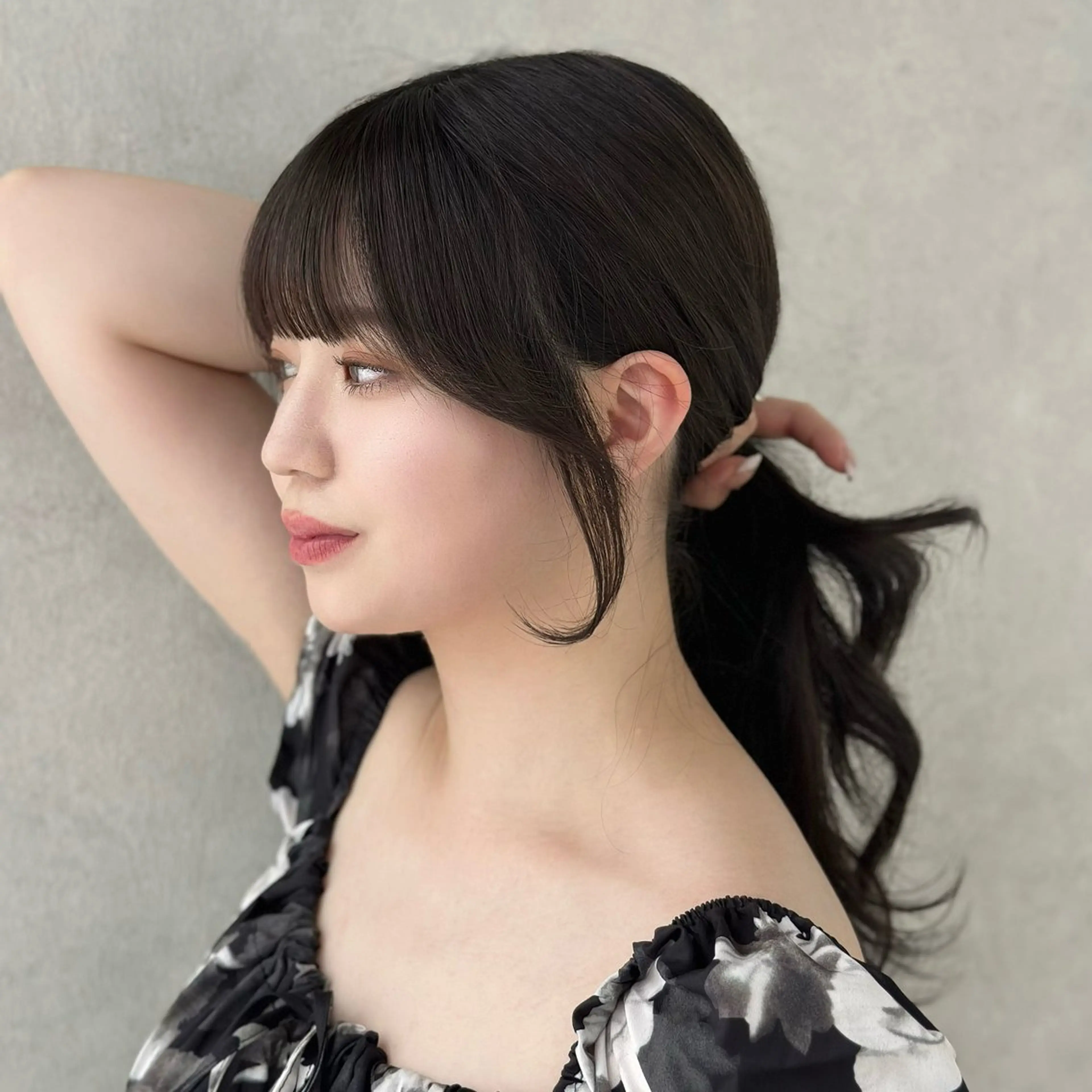 セミロング カラー パーマ ヘアアレンジ カット ヘアカラー トリートメント FERiCIA.  表参道所属・レイヤーカット 🪄吉野翔悟のヘアスタイル