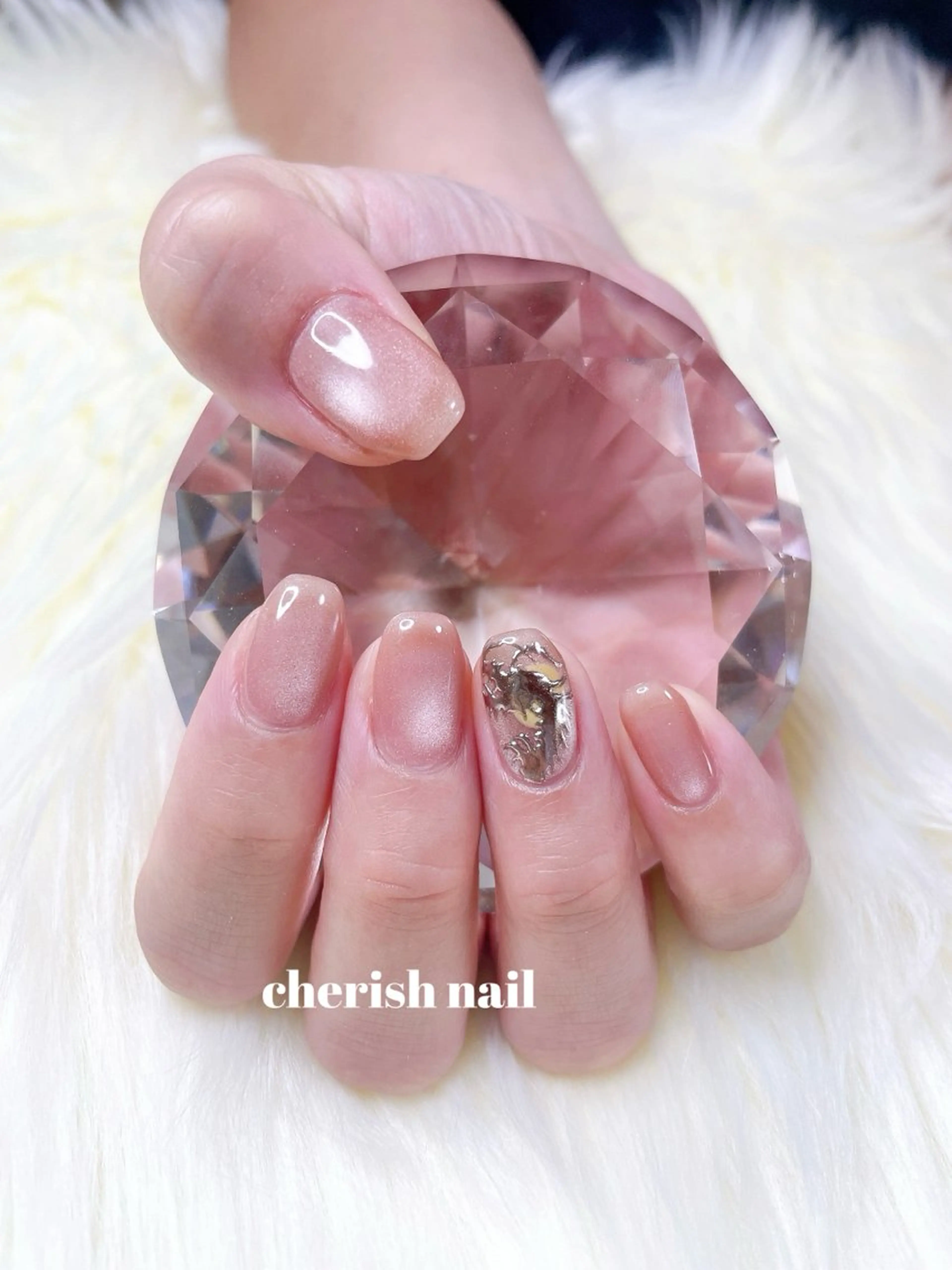 ネイル アートネイル マグネットネイル cherish nailのネイルデザイン