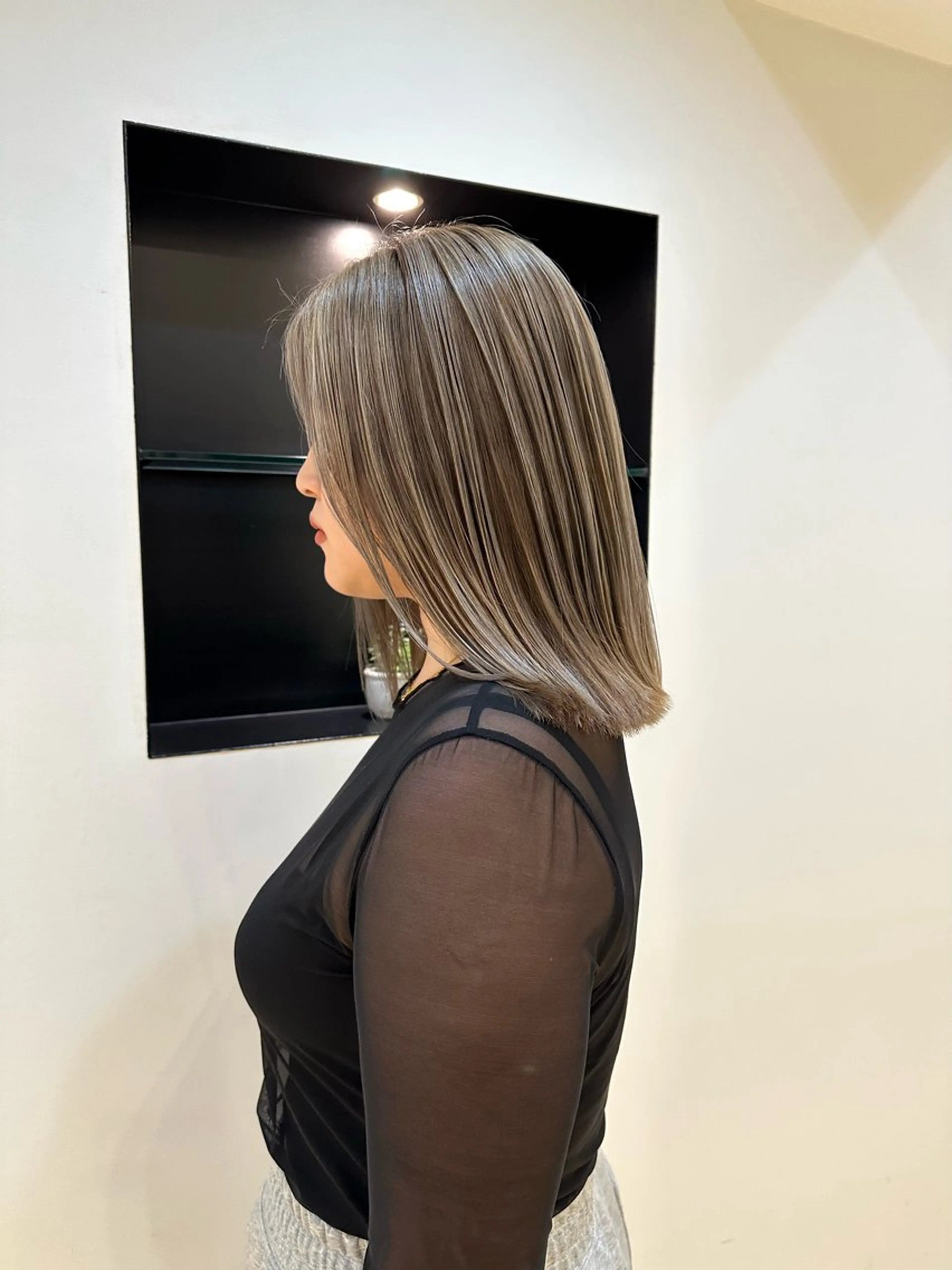 ミディアム カラー TAYA大阪上本町所属・十場【髪質改善】 【ダブルカラー】のヘアスタイル