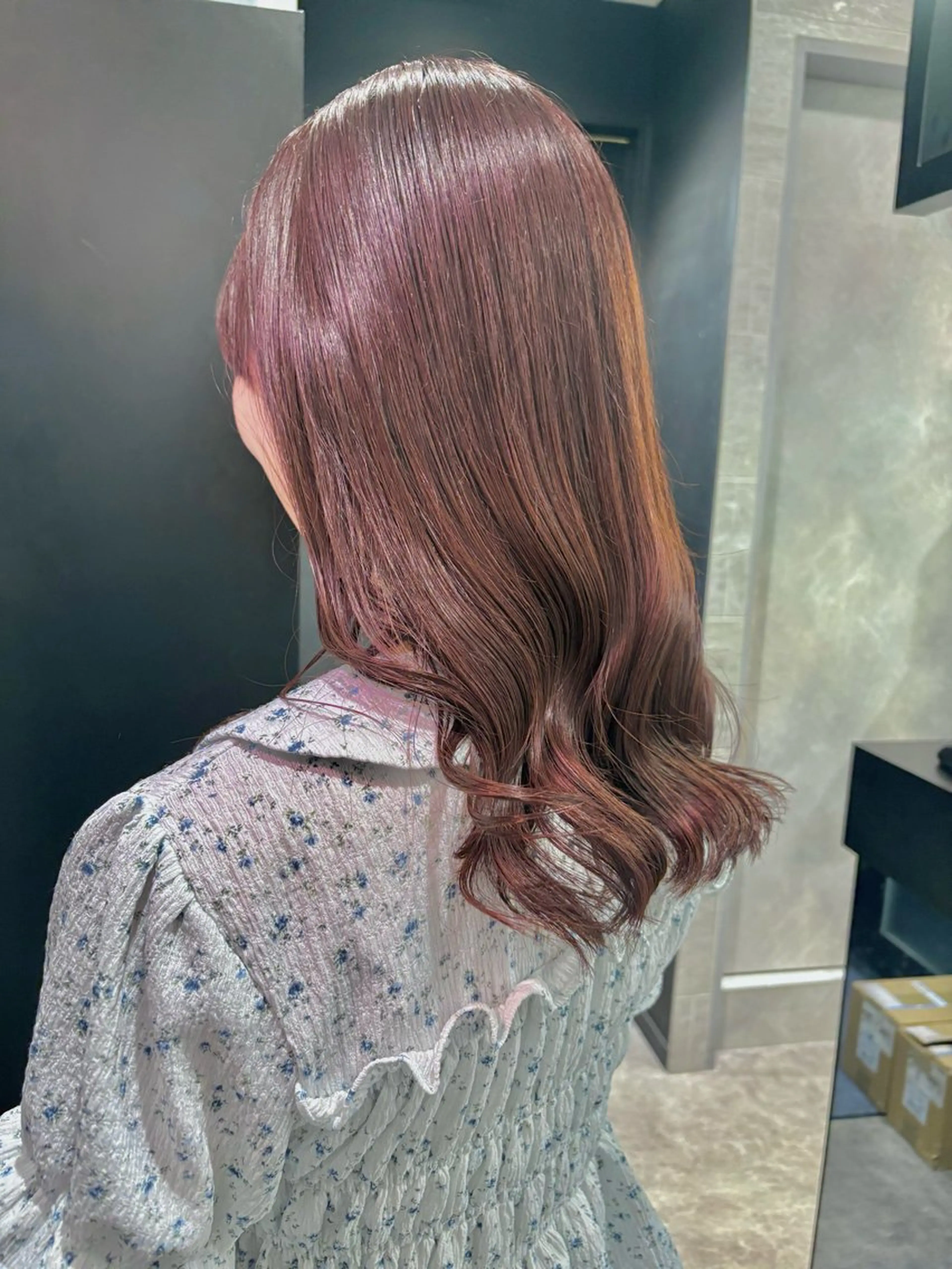 セミロング ヘアカラー ダブルカラー🦖 /髪質改善⚡️しおりのヘアスタイル