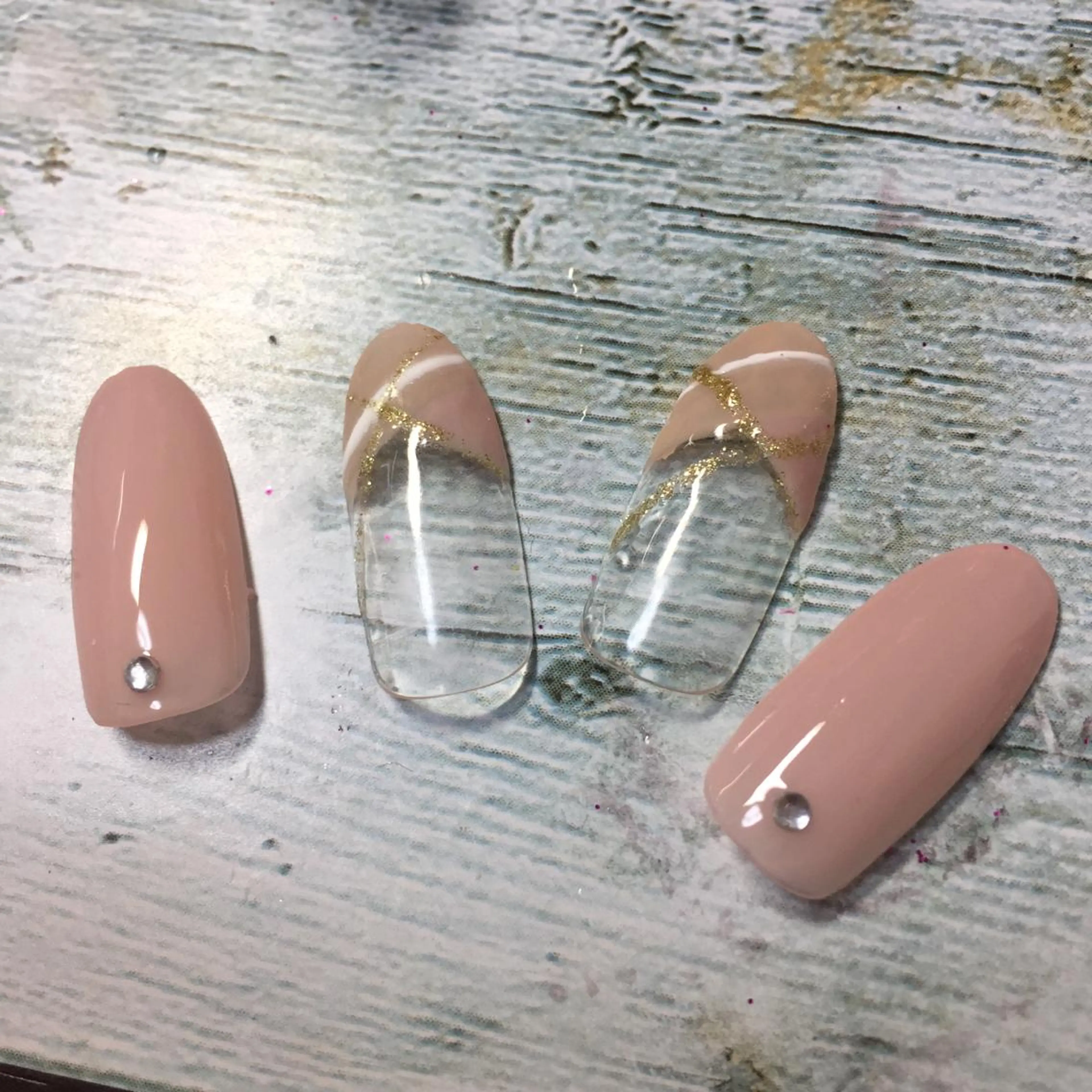 ネイル ピンク ピンクベージュ CHERIMO【lalaLaLa】所属・CHERIMO シェリモのネイルデザイン