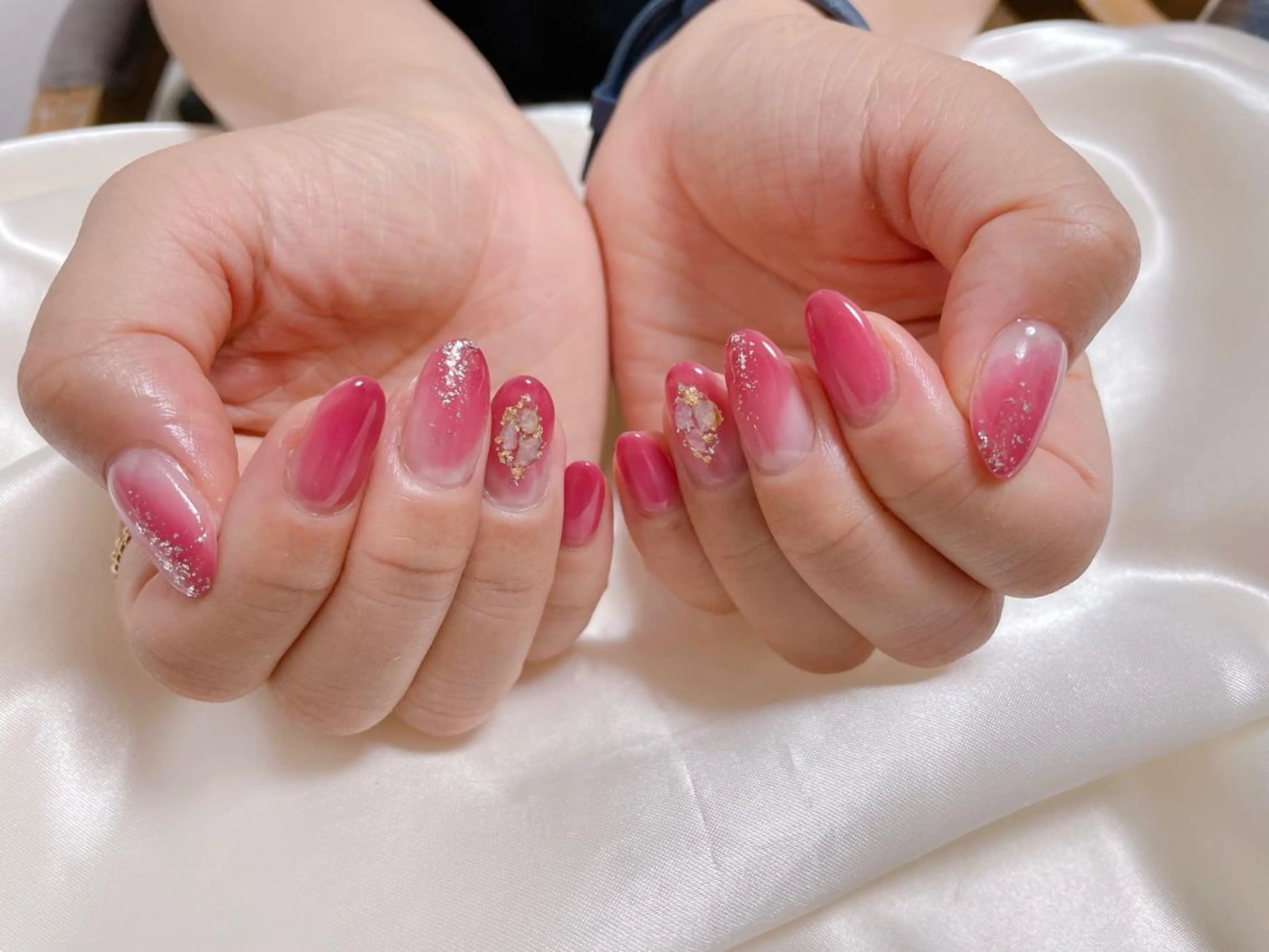 ネイル ピンク ハンドネイル Mogu nail 二子玉川のネイルデザイン