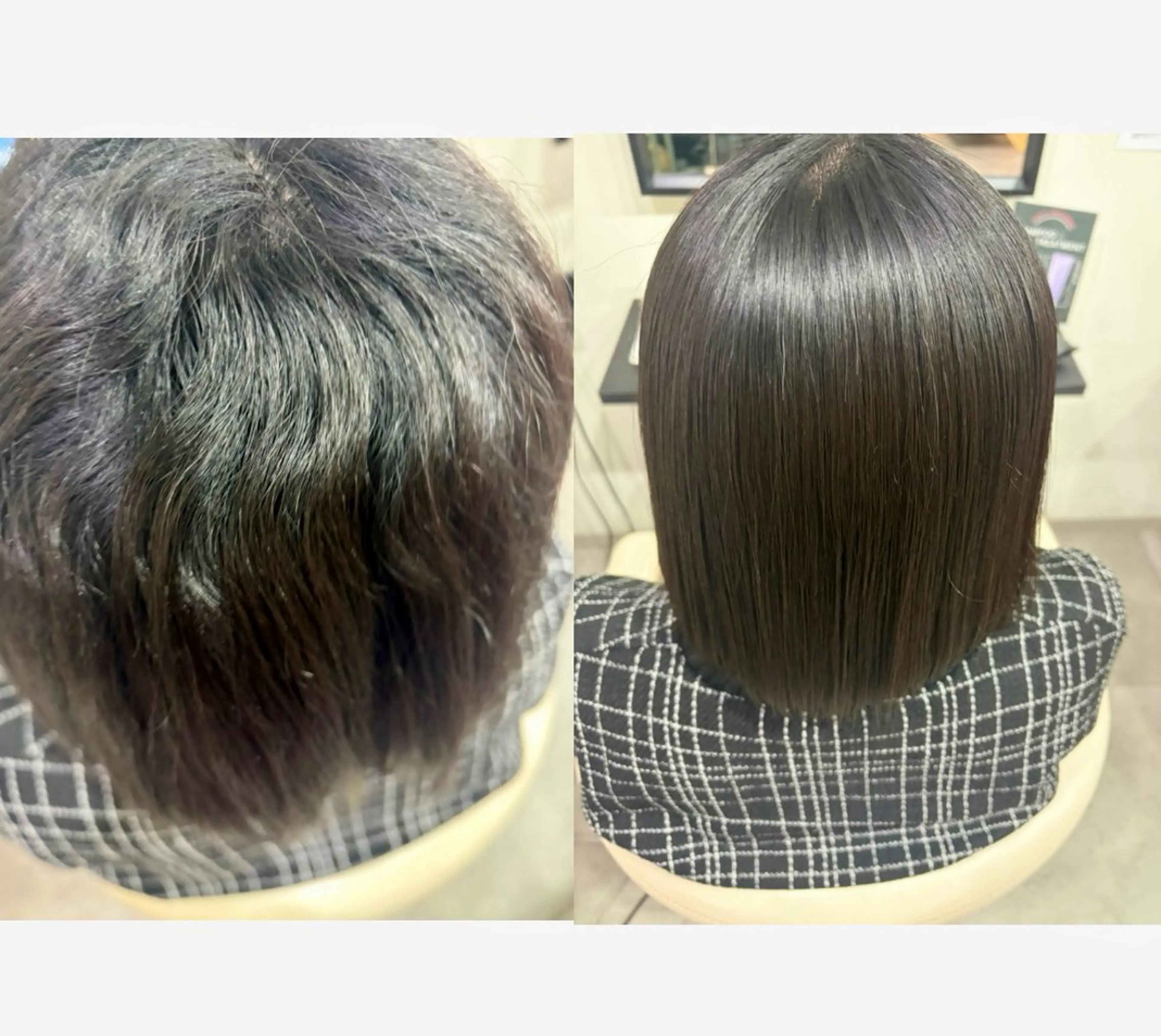 ミディアム 縮毛矯正 カラー特化美容師 /雪本☃️のヘアスタイル