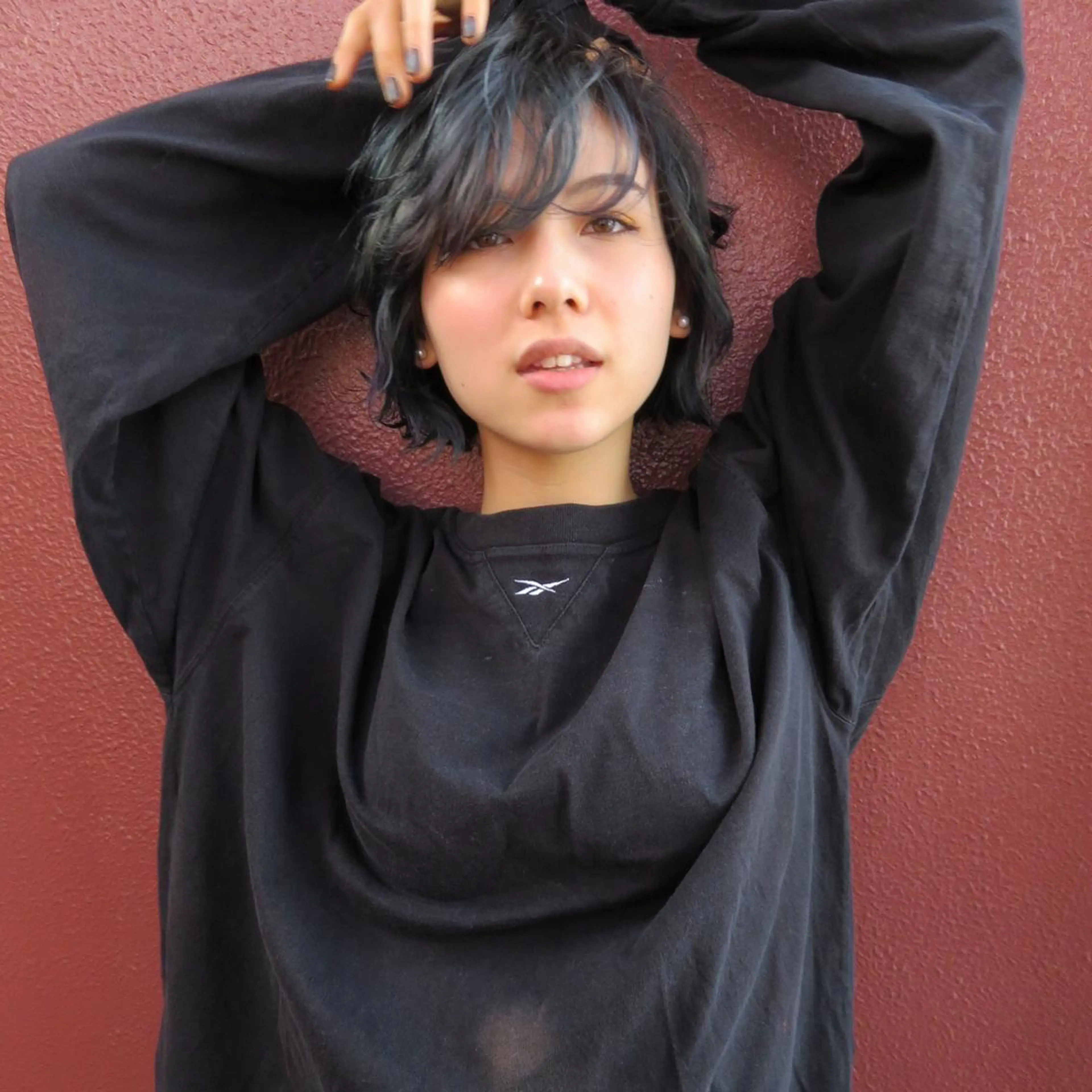 ショート カラー ブルーカラー ボブ レイヤーカット BLend 渋谷のヘアスタイル