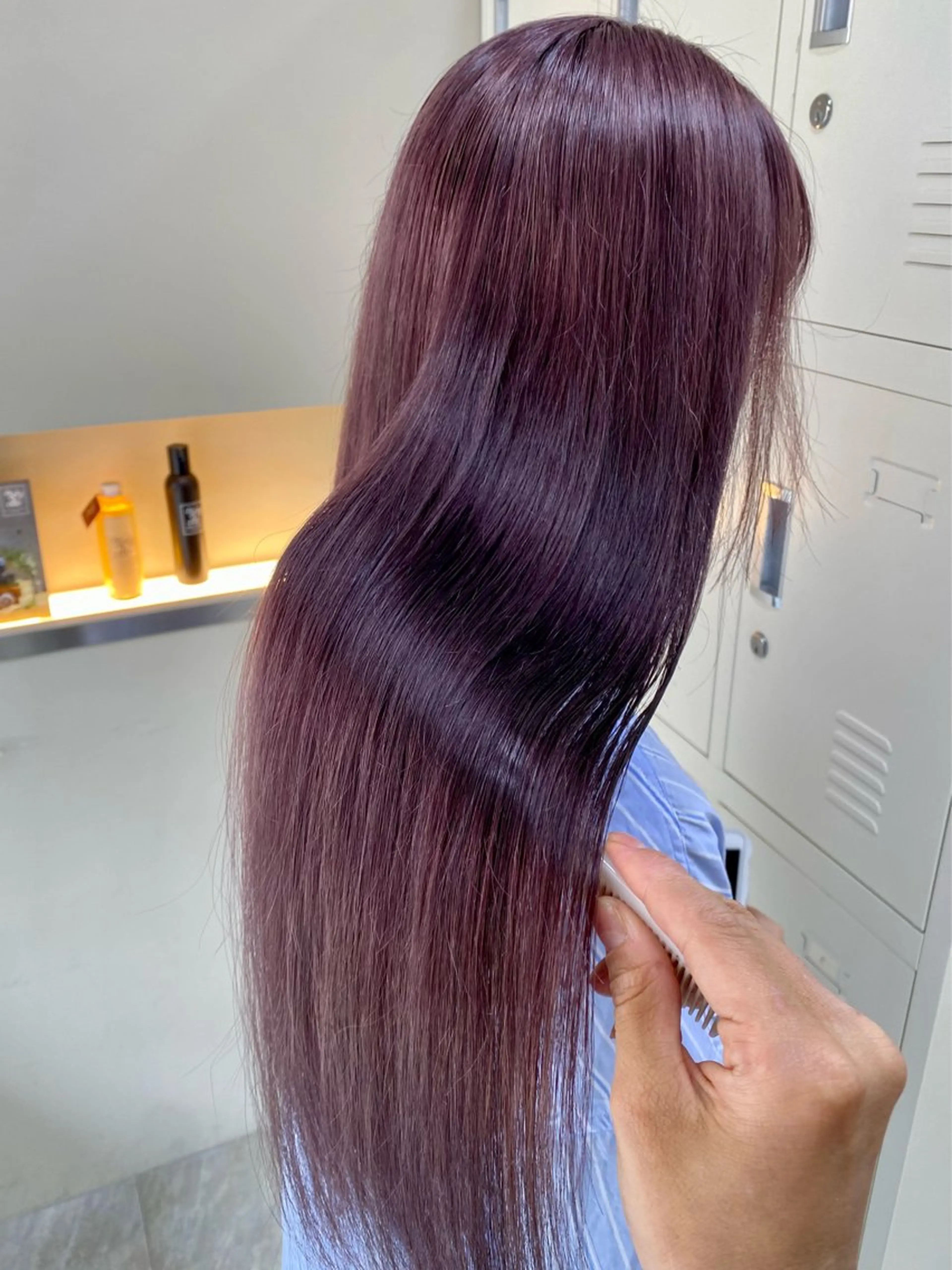 ロング カラー 惣木 菜穂のヘアスタイル