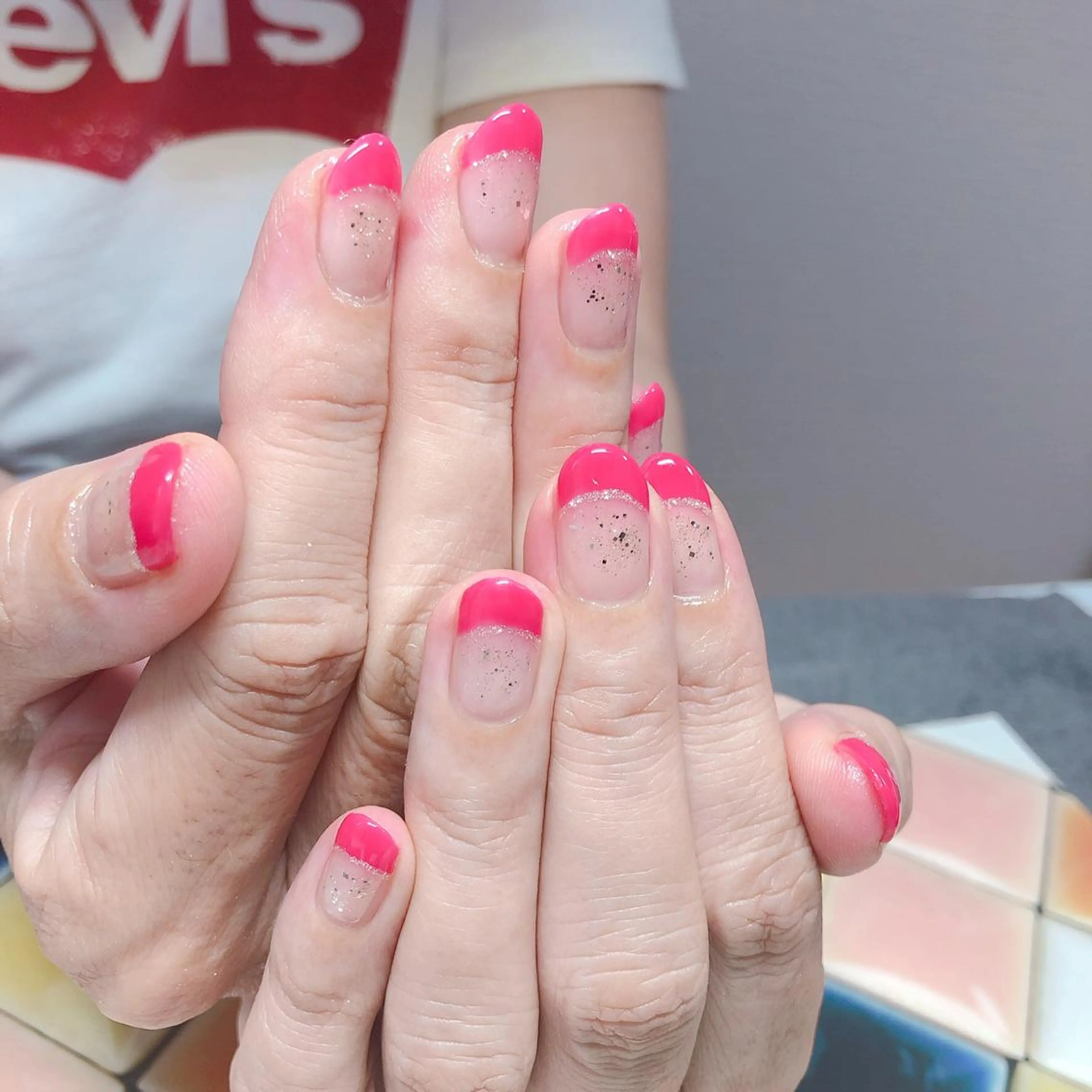 ネイル フレンチネイル 奥園 良恵のネイルデザイン