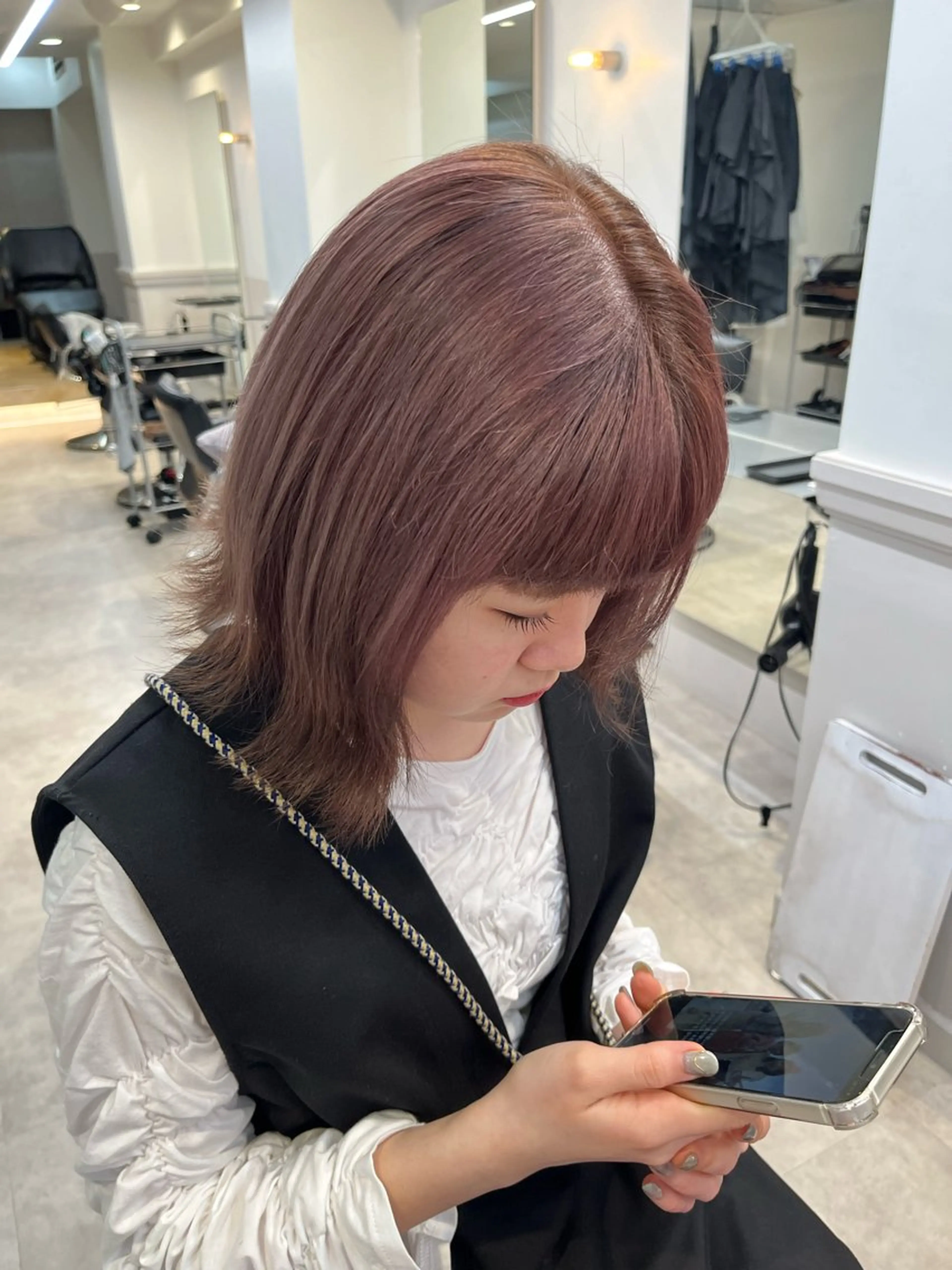 ミディアム ボブ 外ハネヘア マミ☁️ヘアセット /お呼ばれヘア/銀座のヘアスタイル