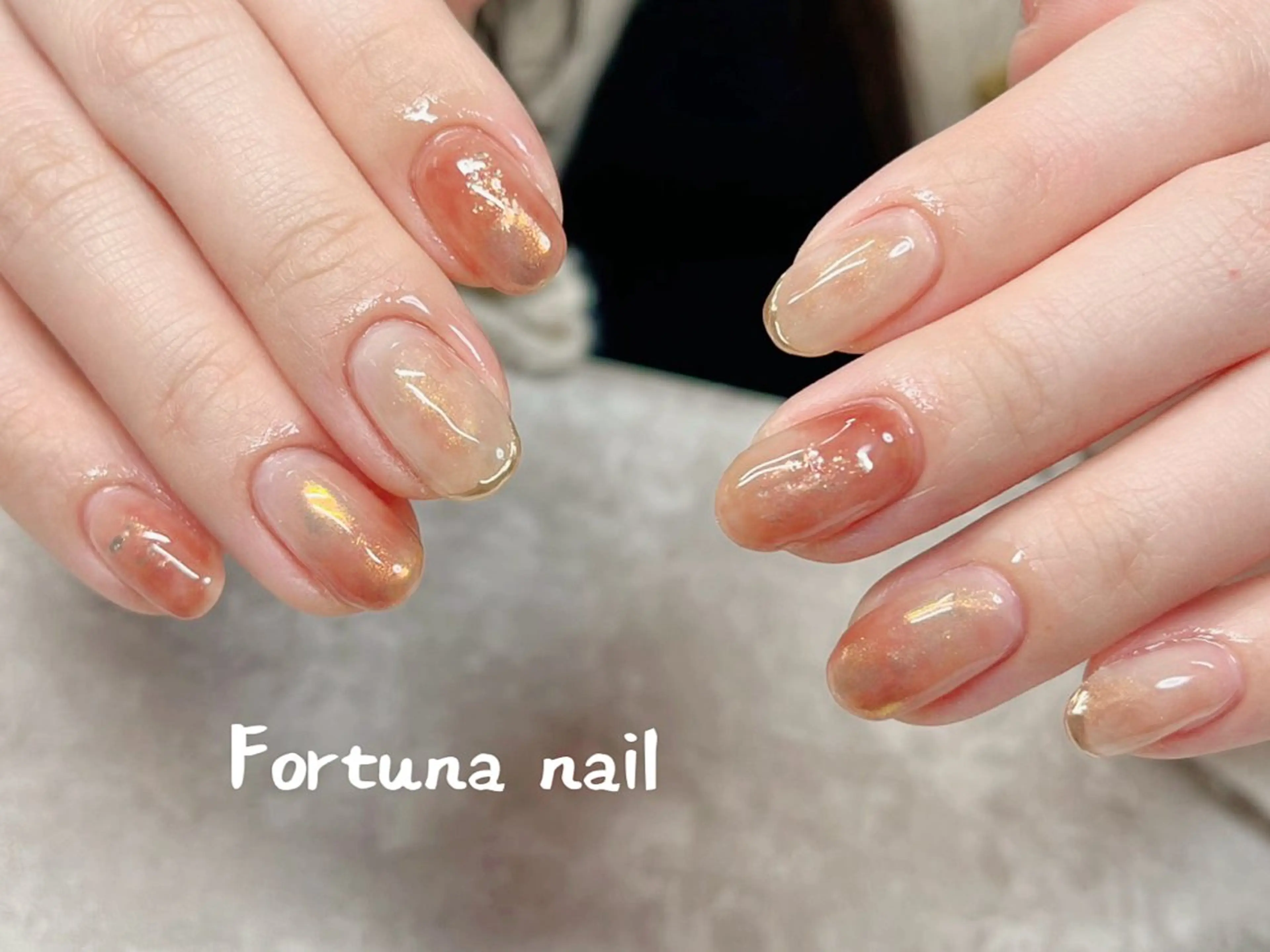 ネイル フレンチネイル ミラーネイル ニュアンスネイル フットネイル Nail •Head スパFortunaのネイルデザイン