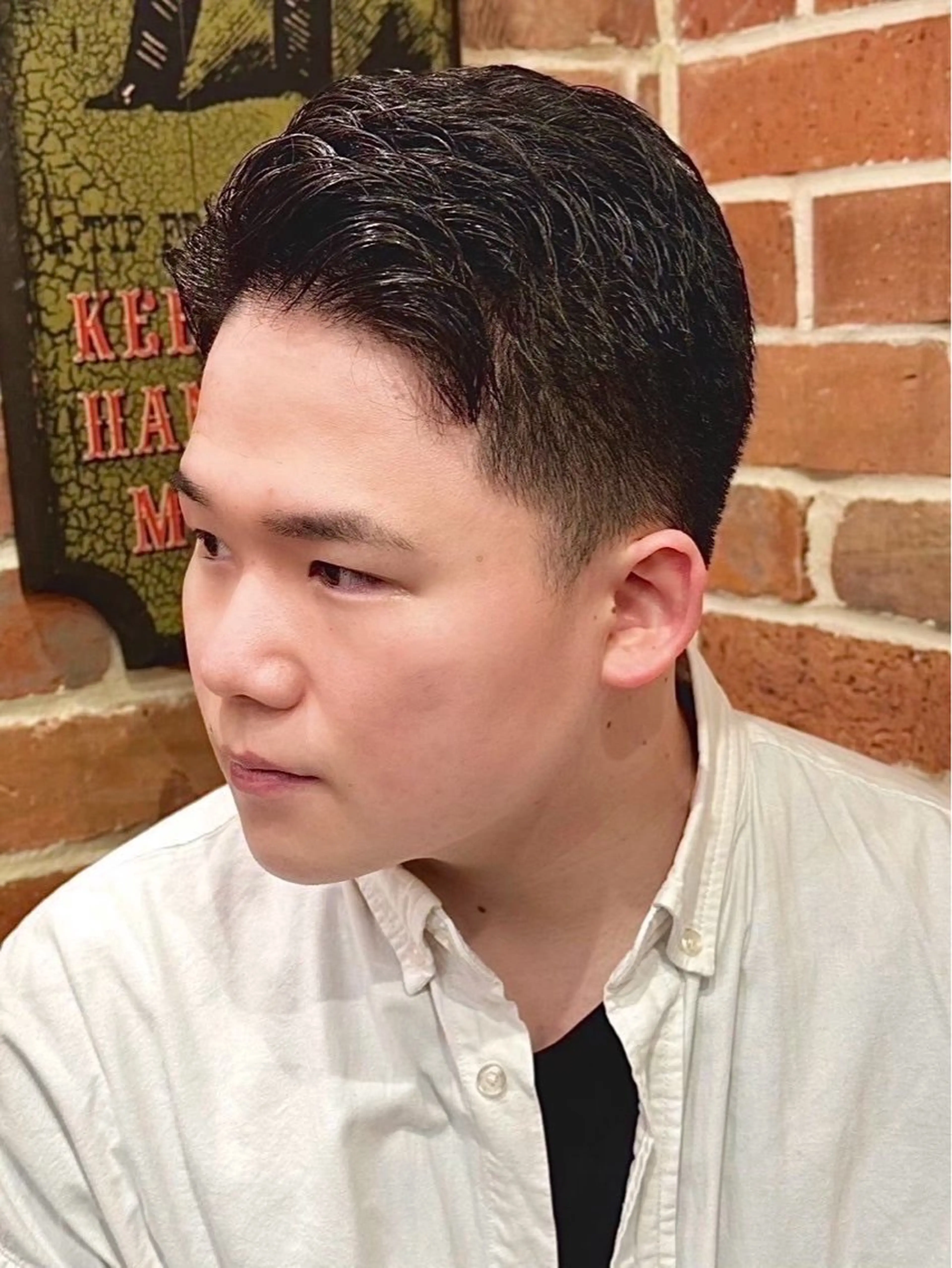 ショート BEYOND THE BARBER所属・阿賀 佑季のヘアスタイル
