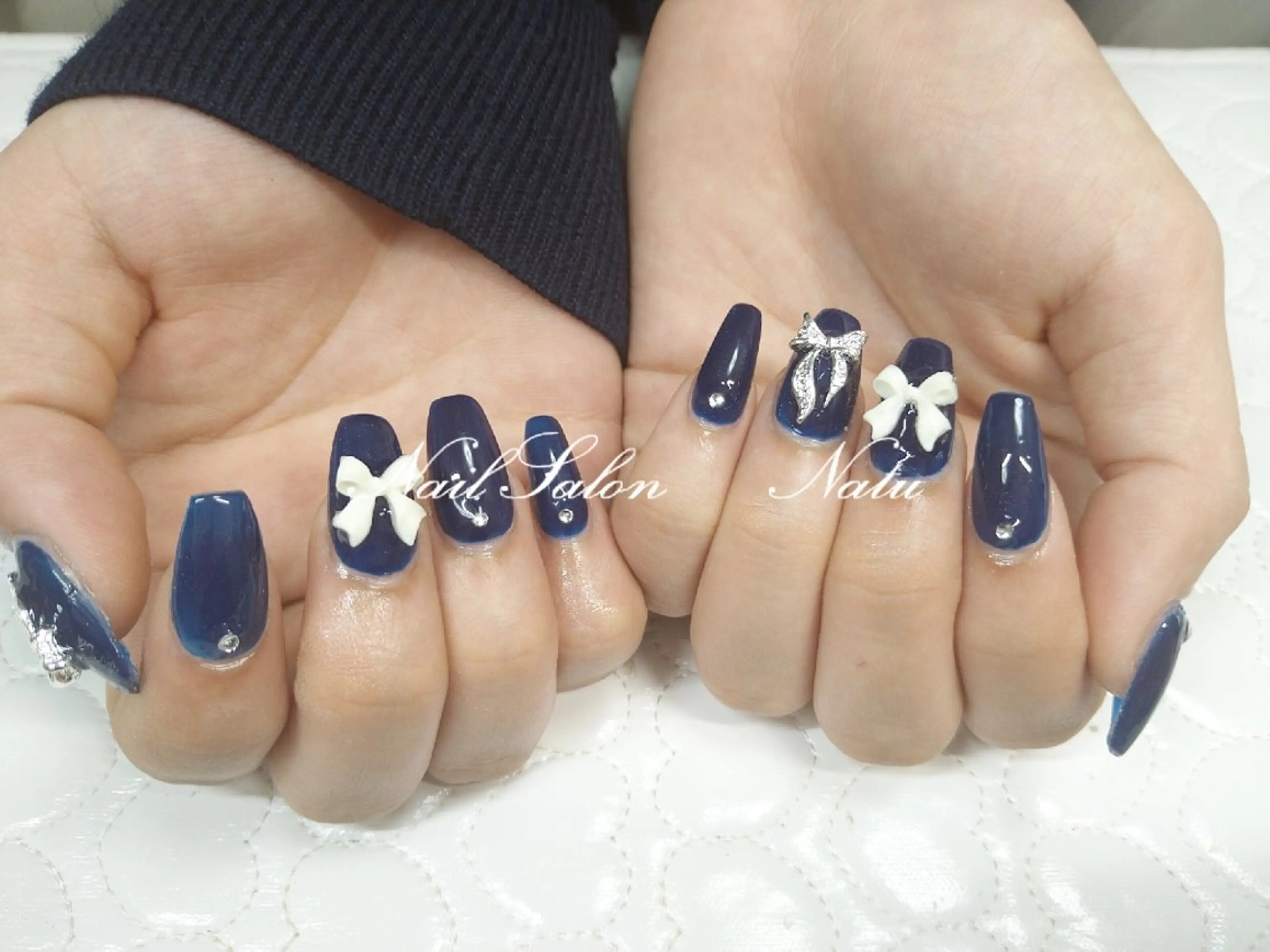 ネイル 長さ出し nailsalon　 Natuのネイルデザイン