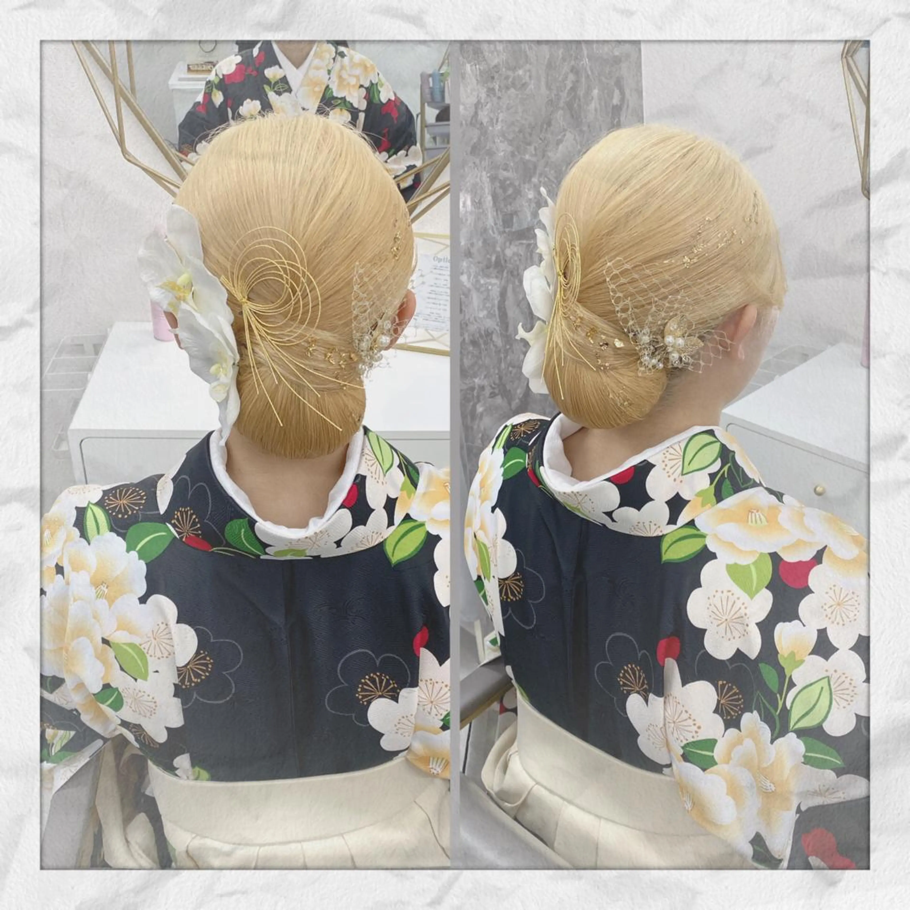 セミロング ヘアアレンジ ヘアセット ヘアセット/着付け 𓇼 松本 夏美𓇼のヘアスタイル