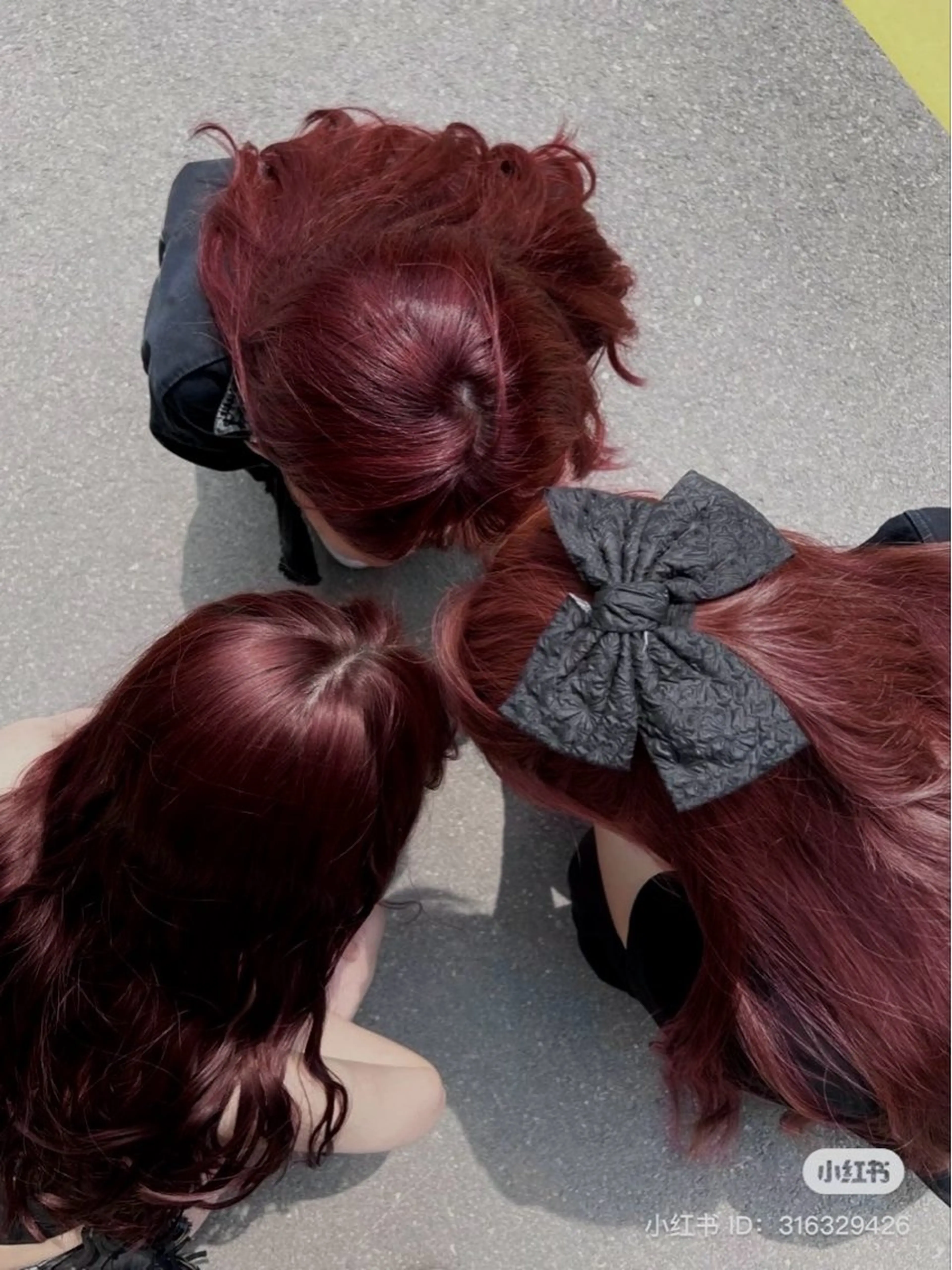 ロング カラー ヘアアレンジ ヘアカラー トリートメント ヘッドスパ ヘアセット 💎韓国/ レイヤー カット/ 暖色🫧のヘアスタイル