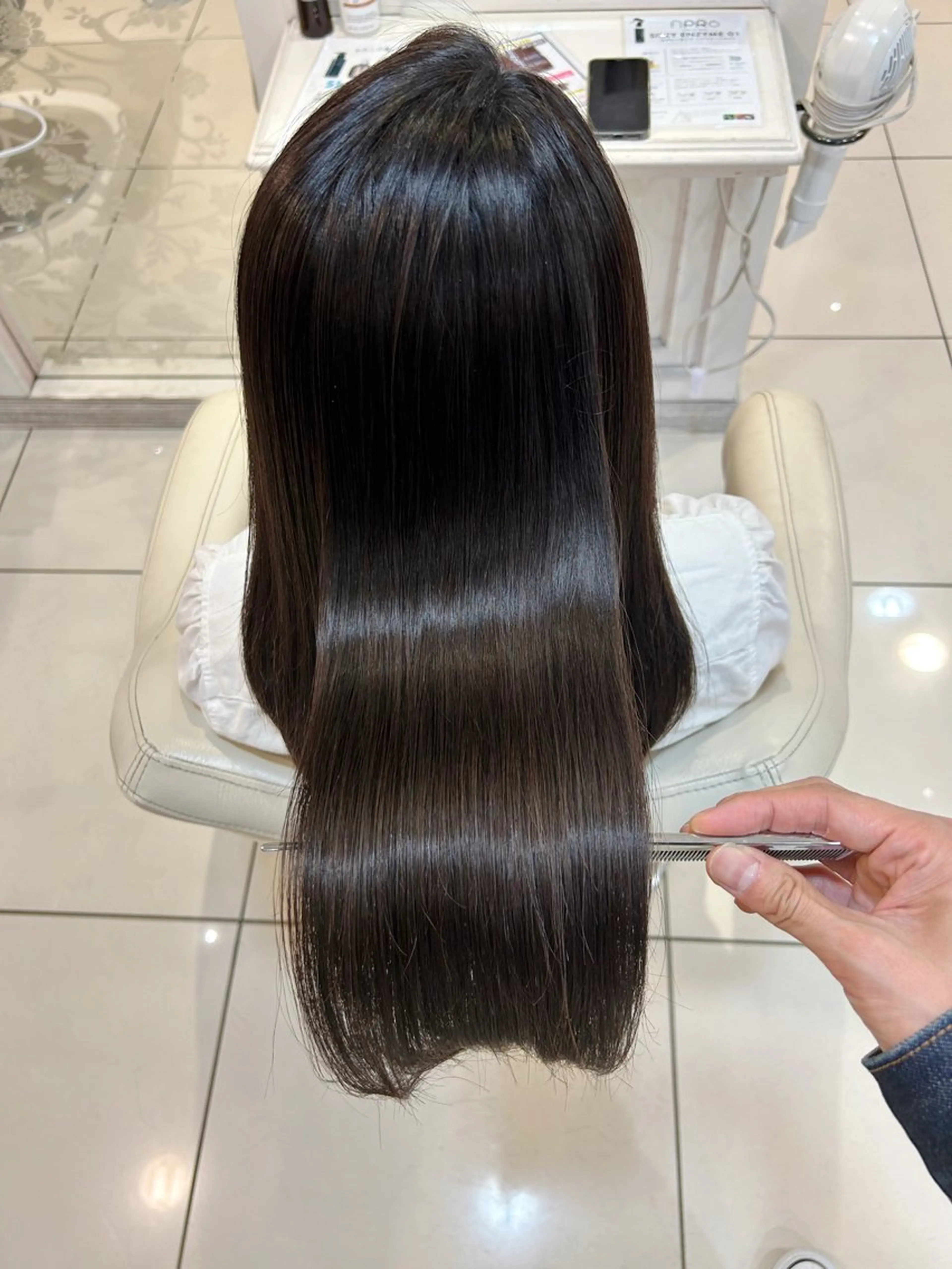 ロング 縮毛矯正 カット 縮毛矯正 トリートメント 高橋 佑のヘアスタイル