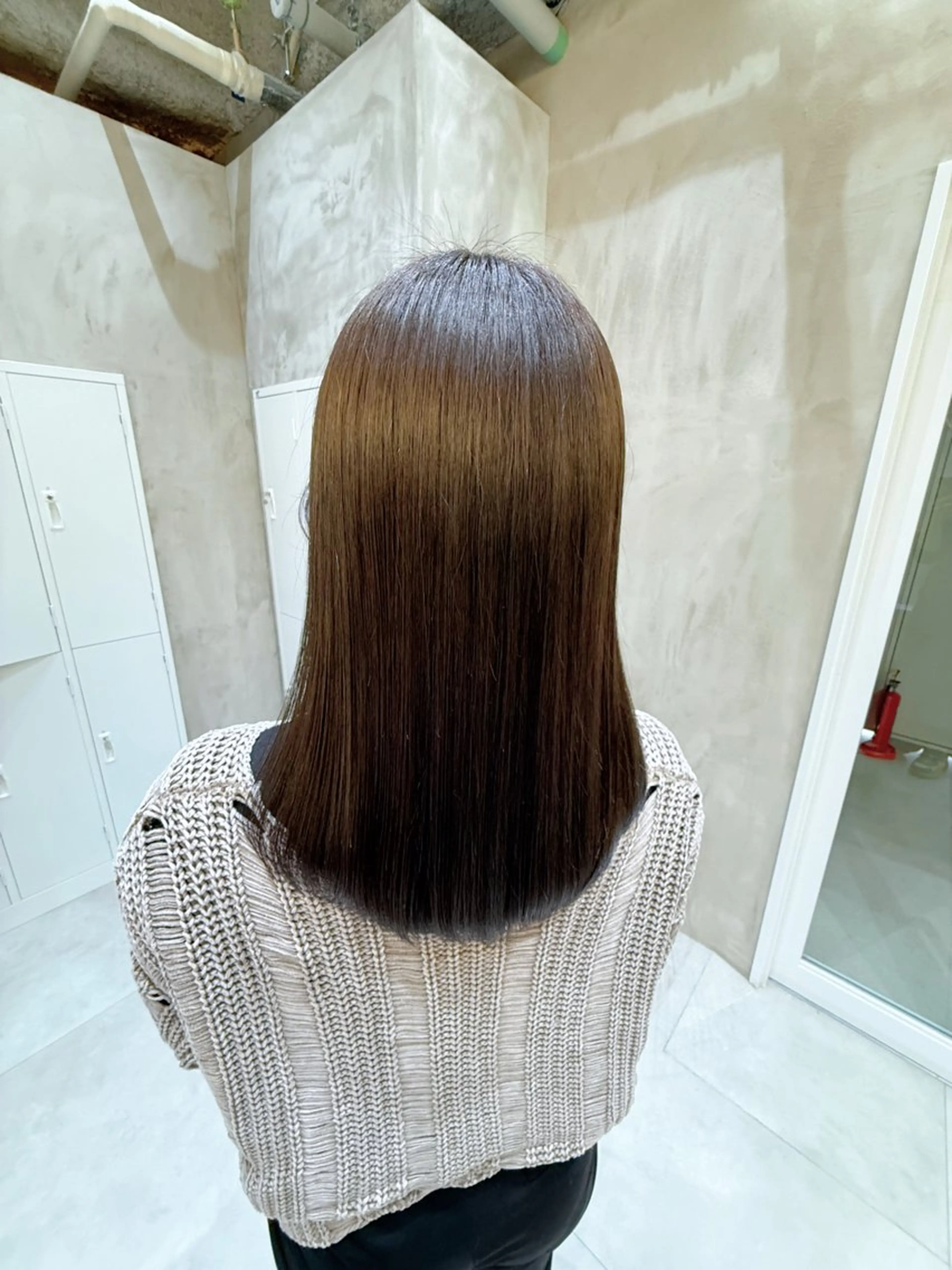 ミディアム ヘアカラー トリートメント ✨赤味消しカラー✨ 韓国ヘア/古川恭平のヘアスタイル