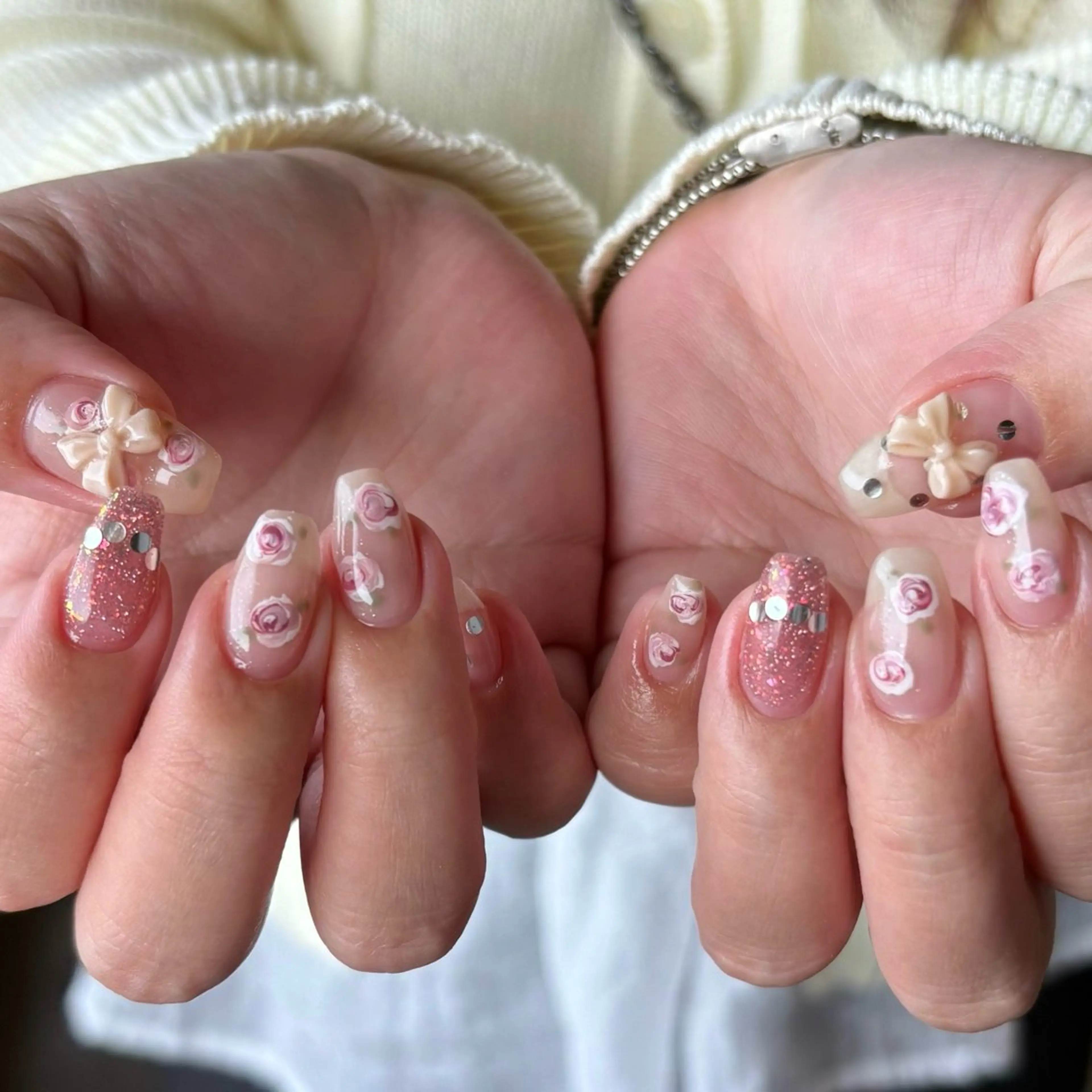 ネイル ガーリー 韓国ネイル マグネットネイル ニュアンスネイル オフィスネイル ハンドネイル amuse ニュアンス/個性派のネイルデザイン