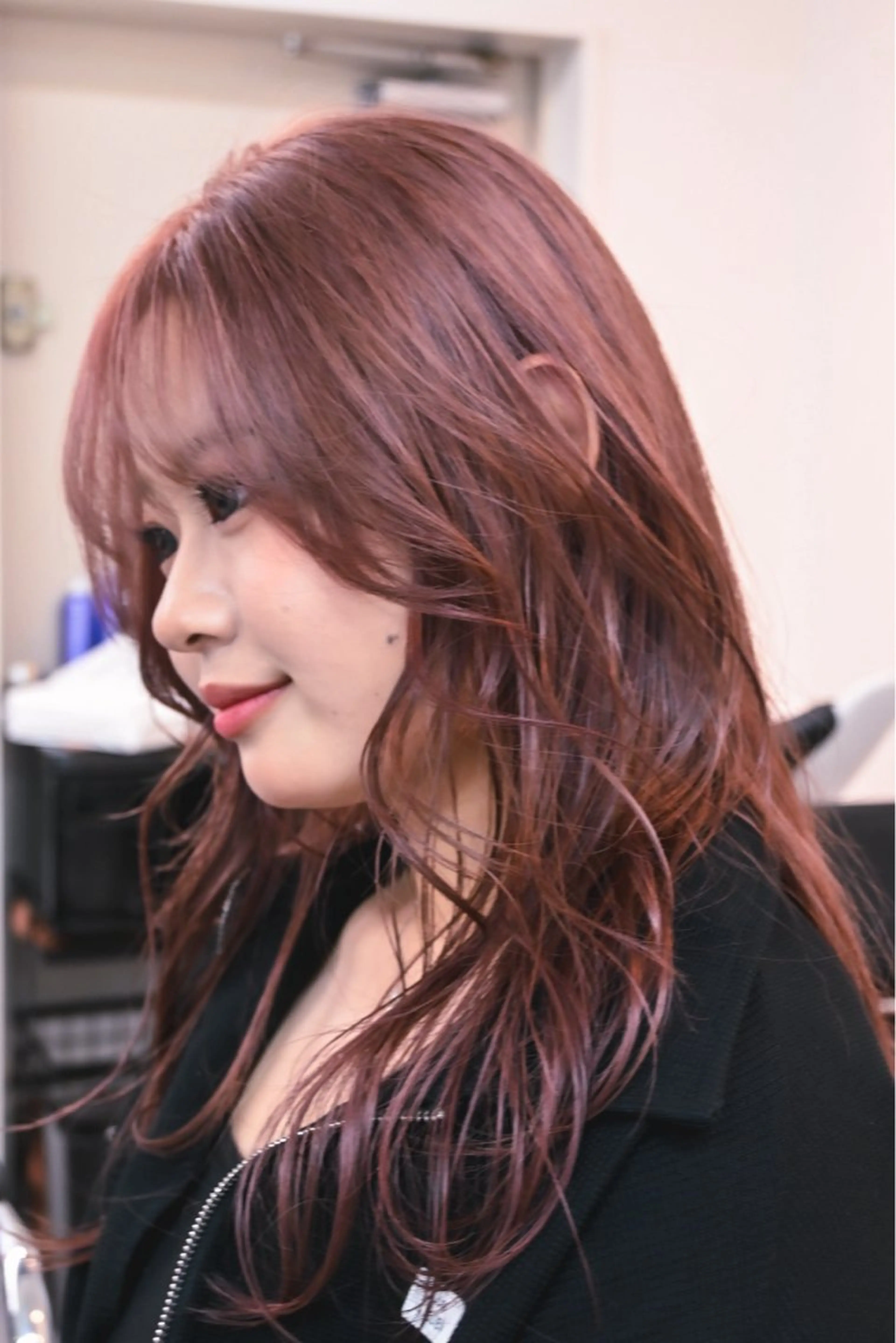 ミディアム ちばた/レイヤー 似合わせ/大阪中津のヘアスタイル
