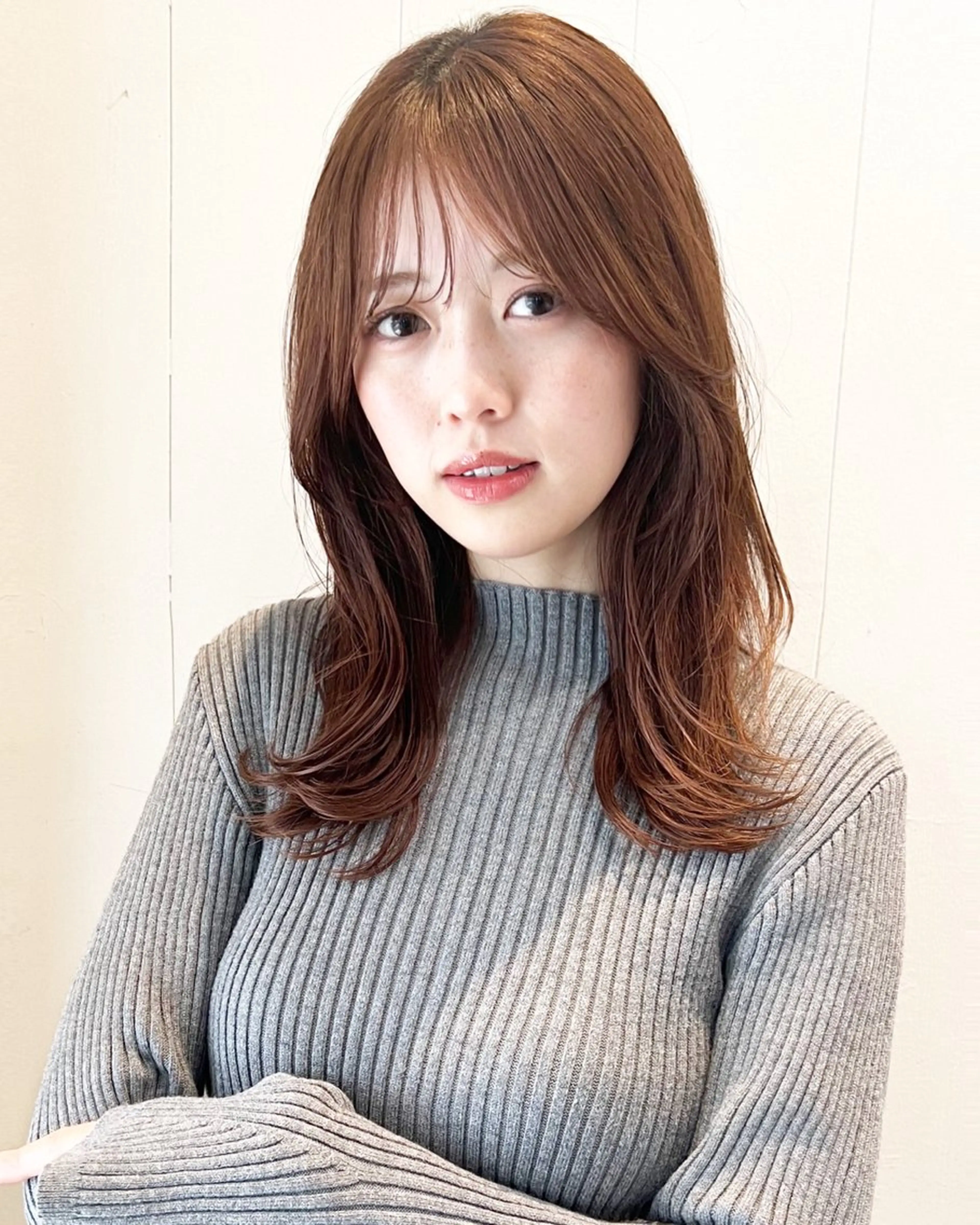 ミディアム 縮毛矯正 /横山陸人のヘアスタイル