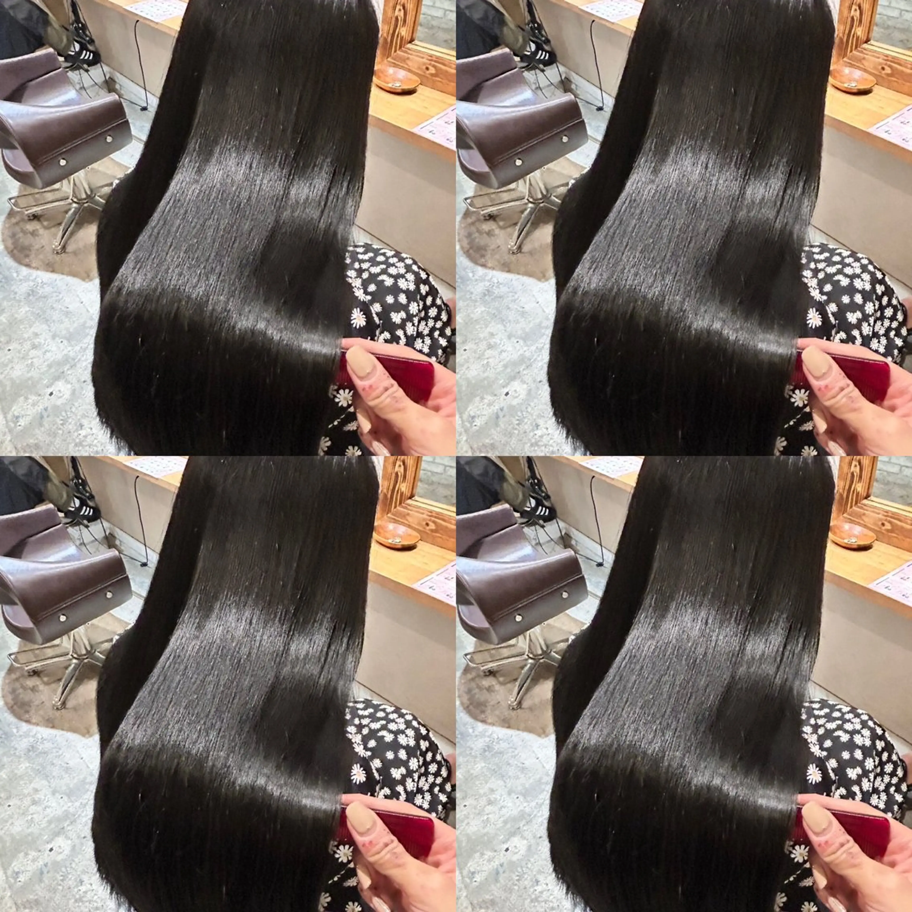 ロング カラー ヘアカラー トリートメント 店長✨️韓国ヘア✖️ 髪質改善カラー／純大のヘアスタイル