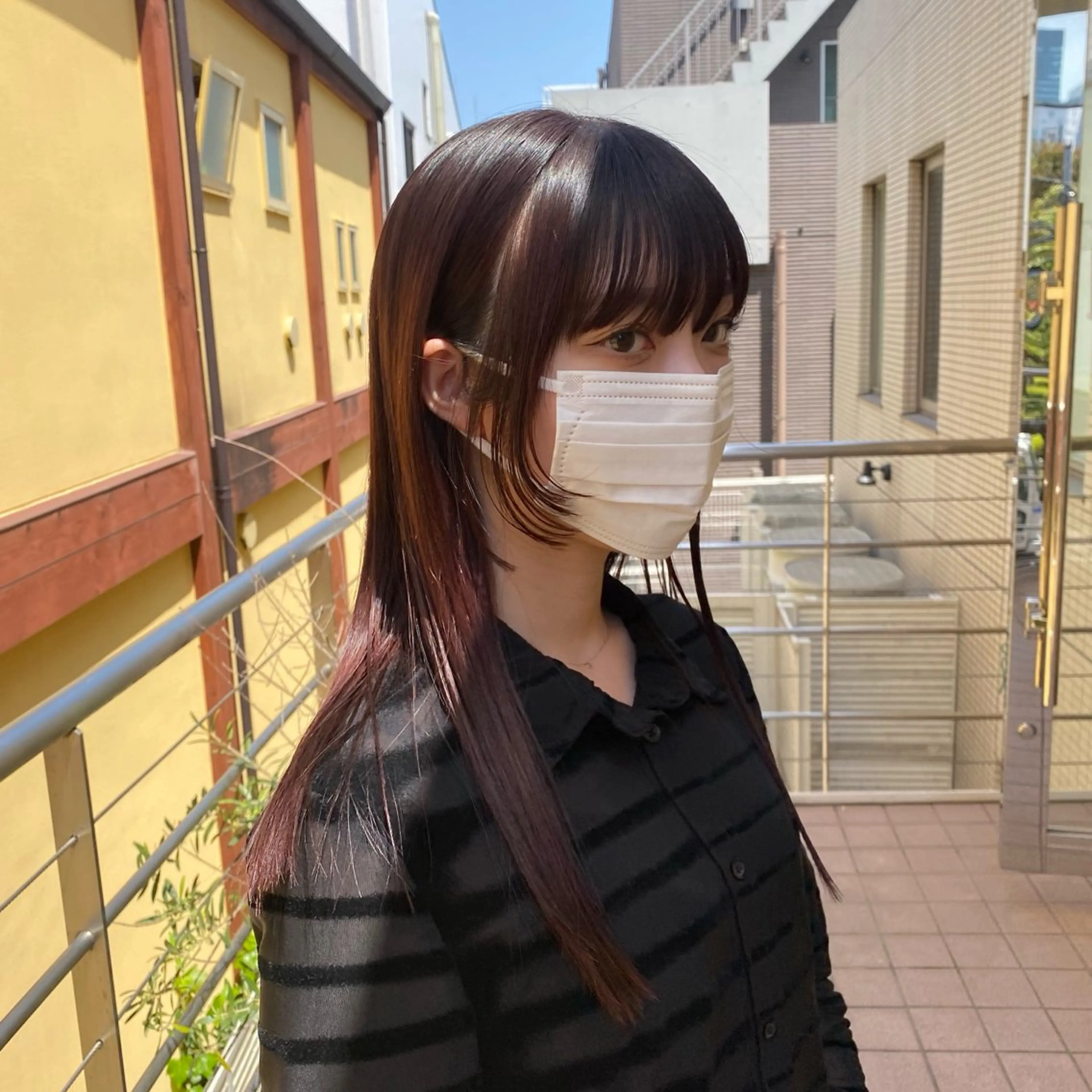 ロング カラー GARDEN omotesando所属・タキウエ ナナホのヘアスタイル