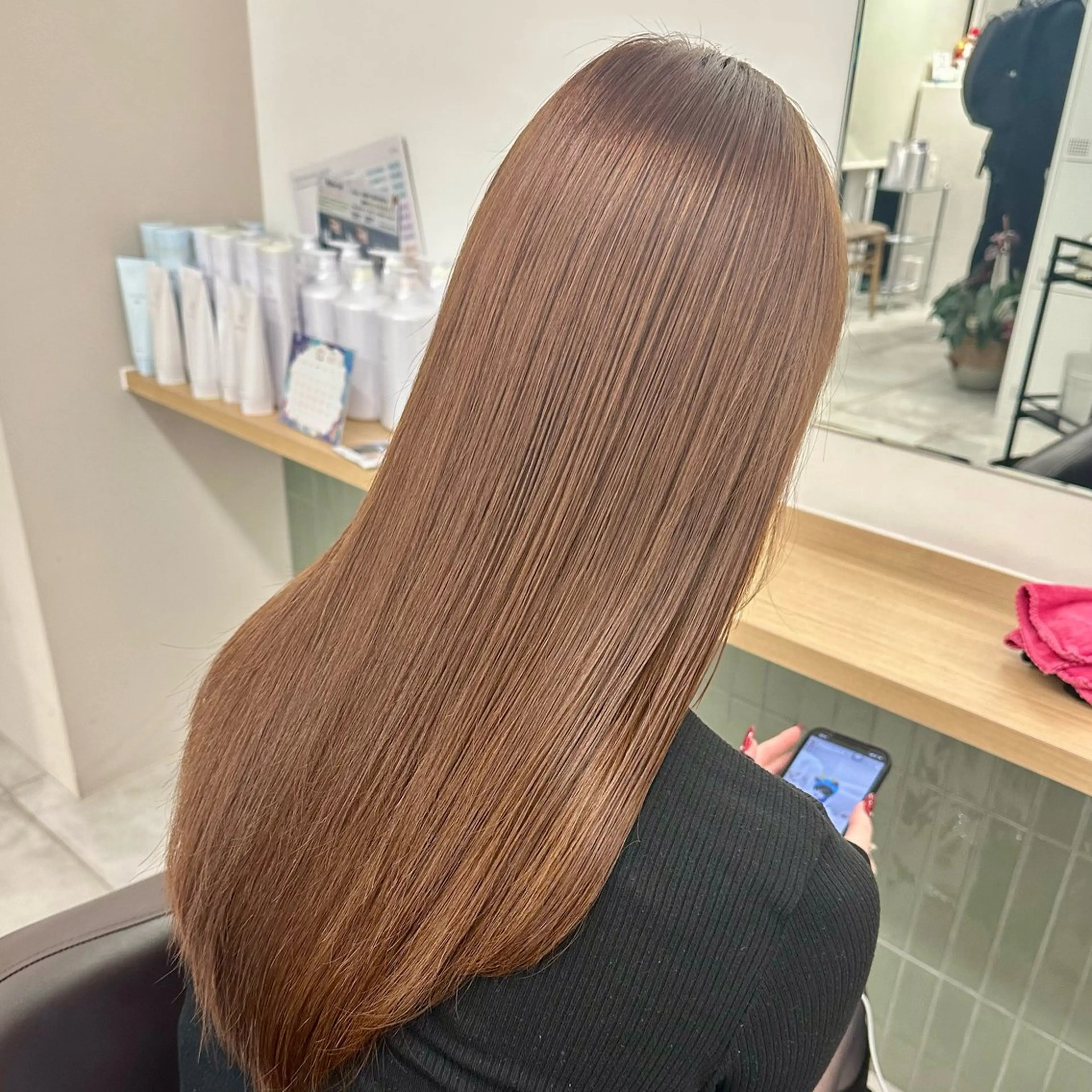 セミロング カラー カット ヘアカラー トリートメント ブリーチなし/レイヤ ー特化🌈Tommyのヘアスタイル