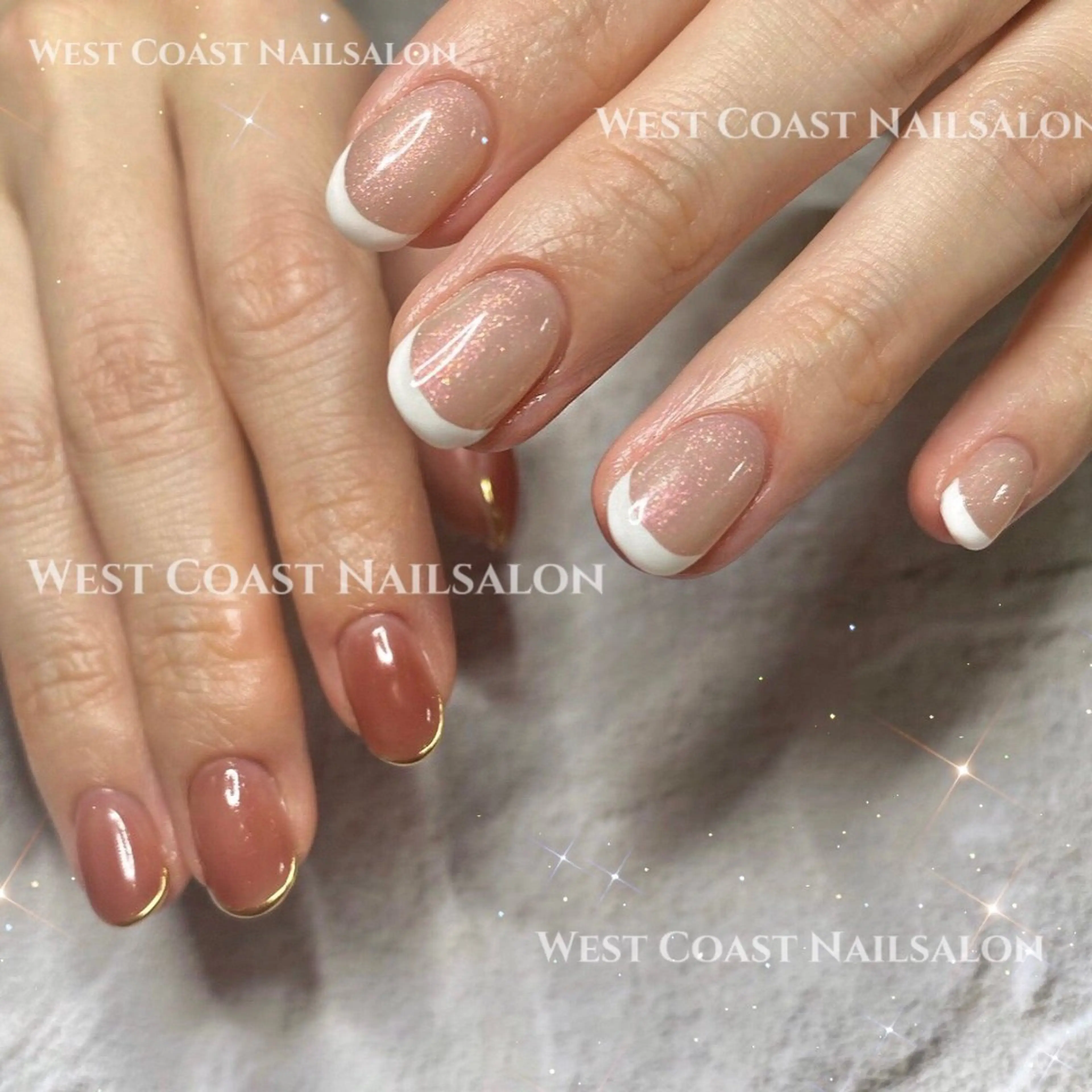 ネイル ハンドネイル リボン、ガーリー パーツ放題専門店のネイルデザイン