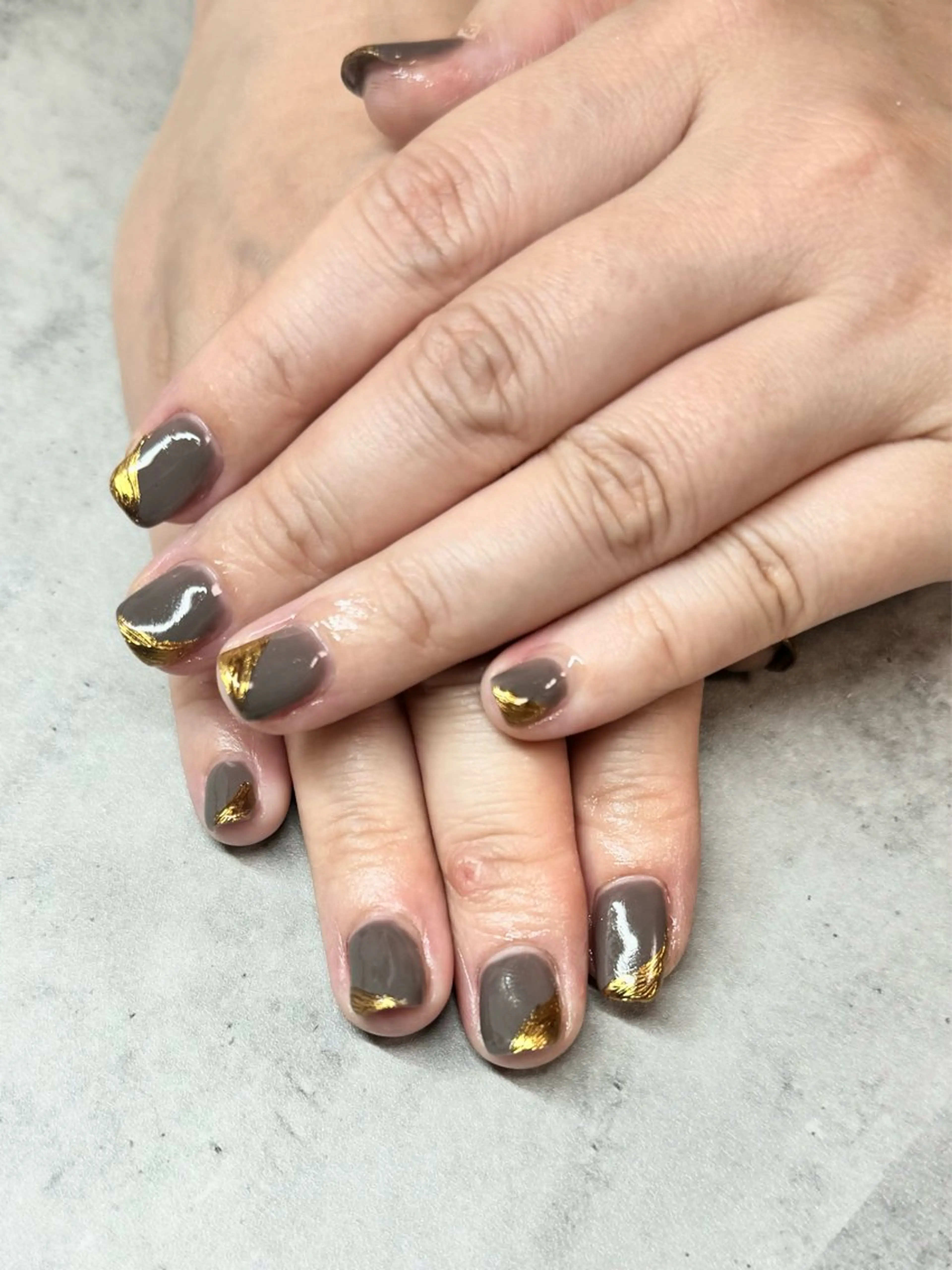 ネイル ミラーネイル ニュアンスネイル ハンドネイル N.plus NaiLのネイルデザイン