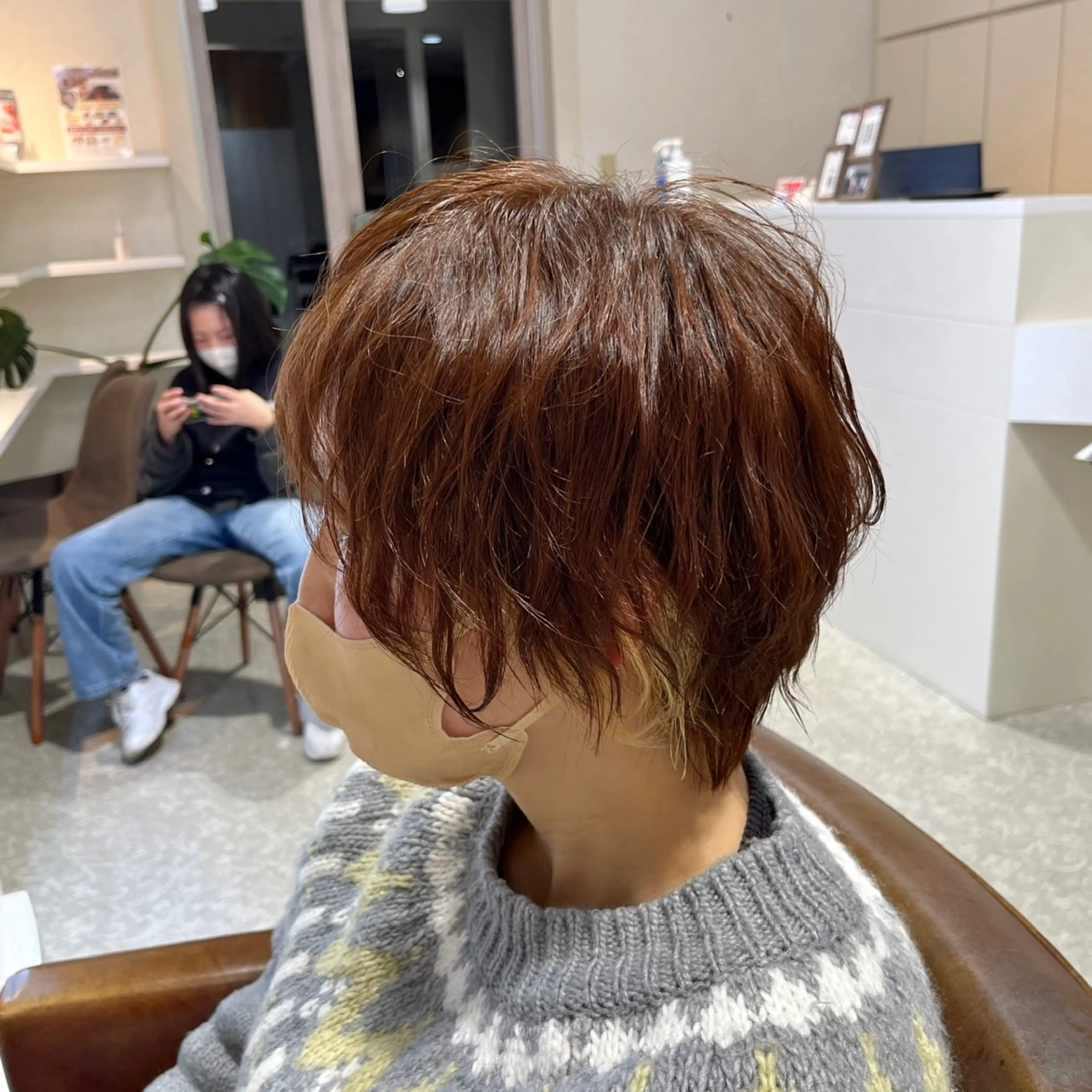 ショート カラー ブリーチ 透明感カラー ダブルカラー ブリーチなしカラー ヘアカラー トリートメント ラファンス所属・田中 和可のヘアスタイル