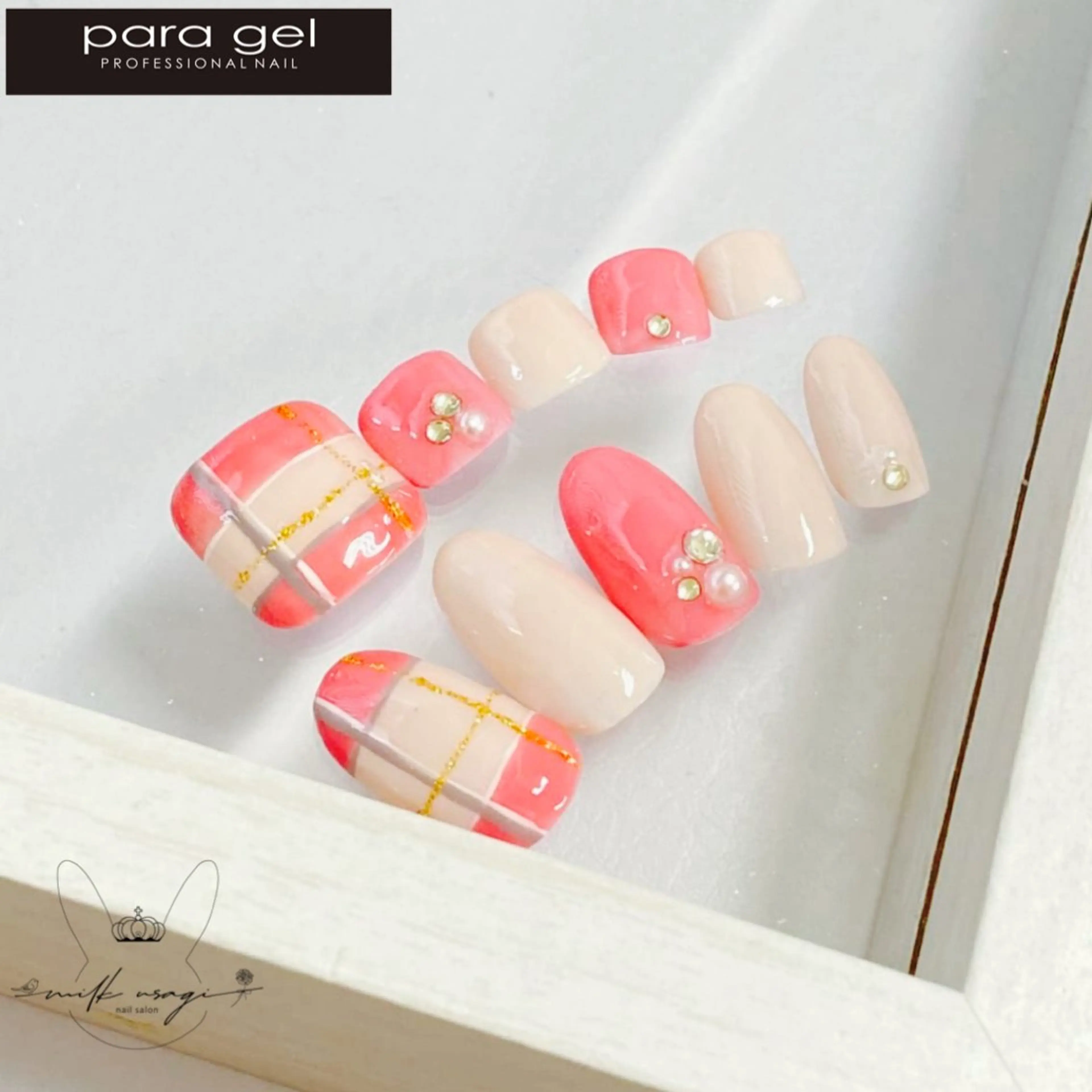 ネイル パラジェル専門店　認定サロンMILK USAGI三宮店所属・石堂 香のネイルデザイン
