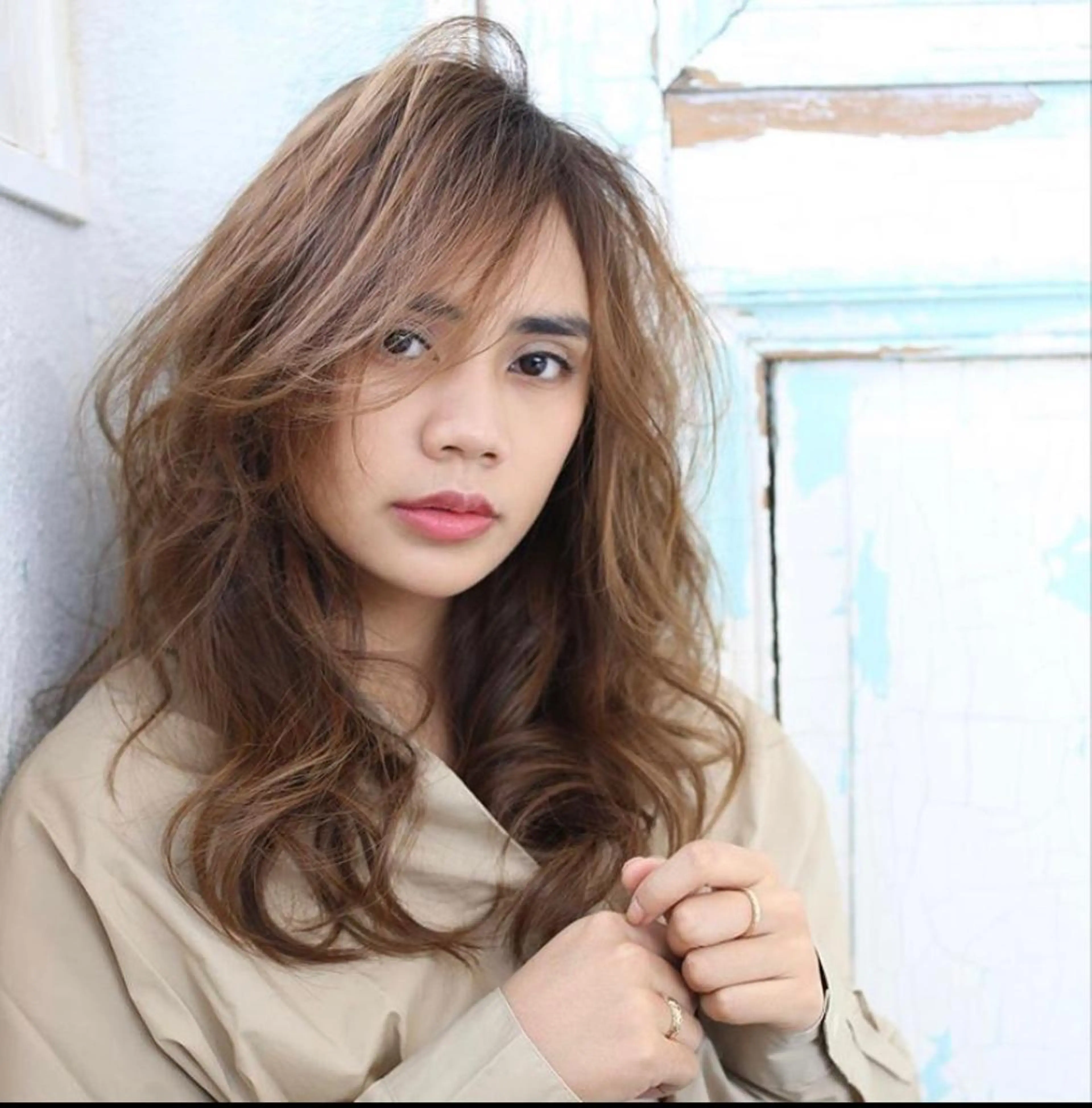 ロング 🦋ミルクティーベー ジュ🦋mayukiのヘアスタイル