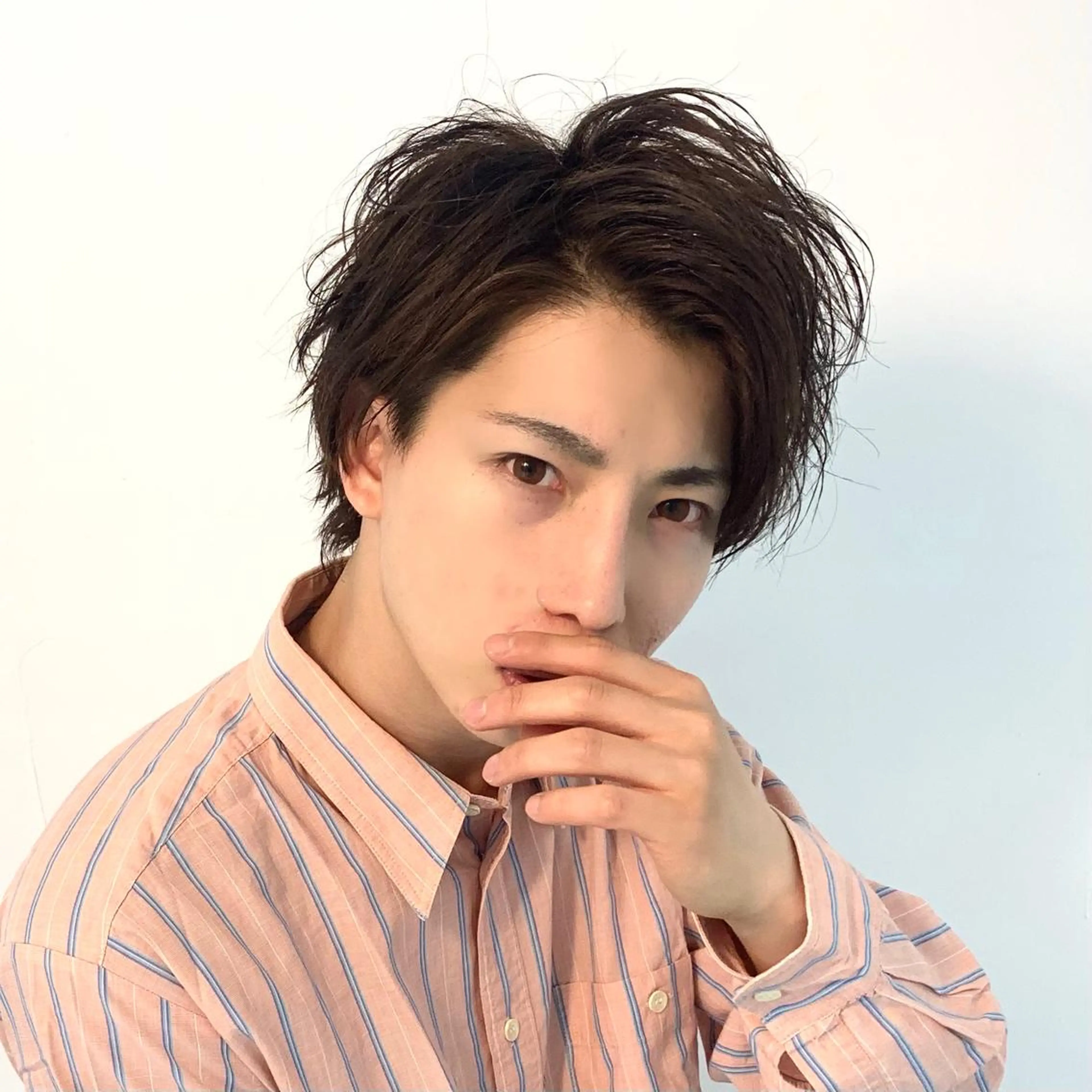 ミディアム パーマ メンズ カット パーマ 柏メンズカットパーマ NO.1タイチのヘアスタイル