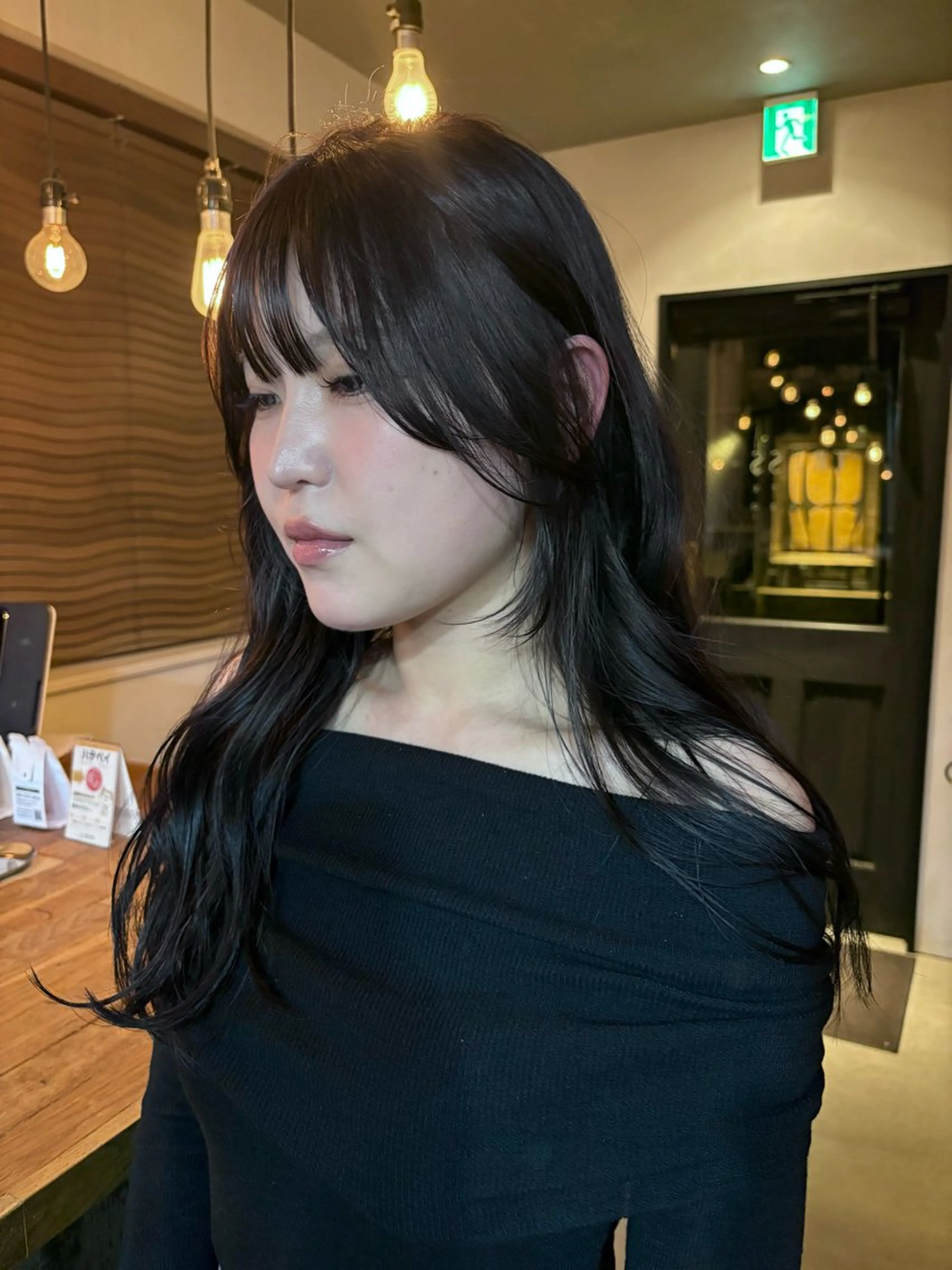 ロング カラー パーマ カット ヘアカラー レイヤー/透明感/ ブリーチなし/わかなのヘアスタイル