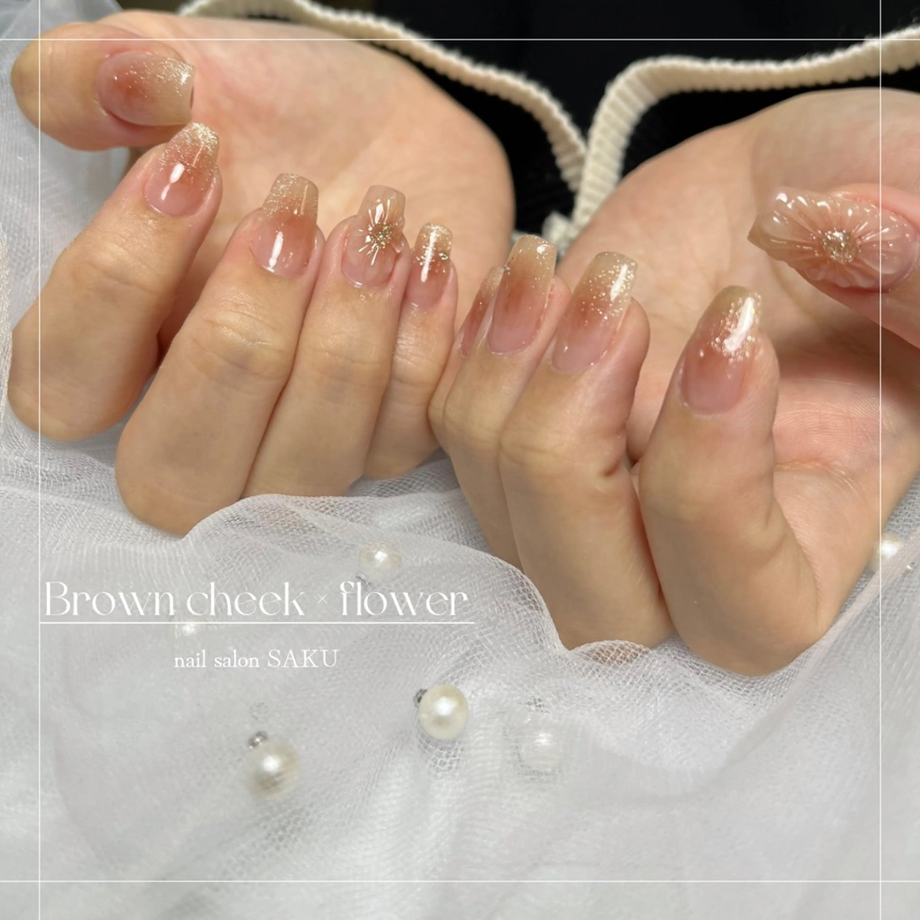 ネイル ニュアンスネイル シンプルネイル ハンドネイル SAKU  nail[サクネイル]所属・SAKU nail 作島茜のネイルデザイン