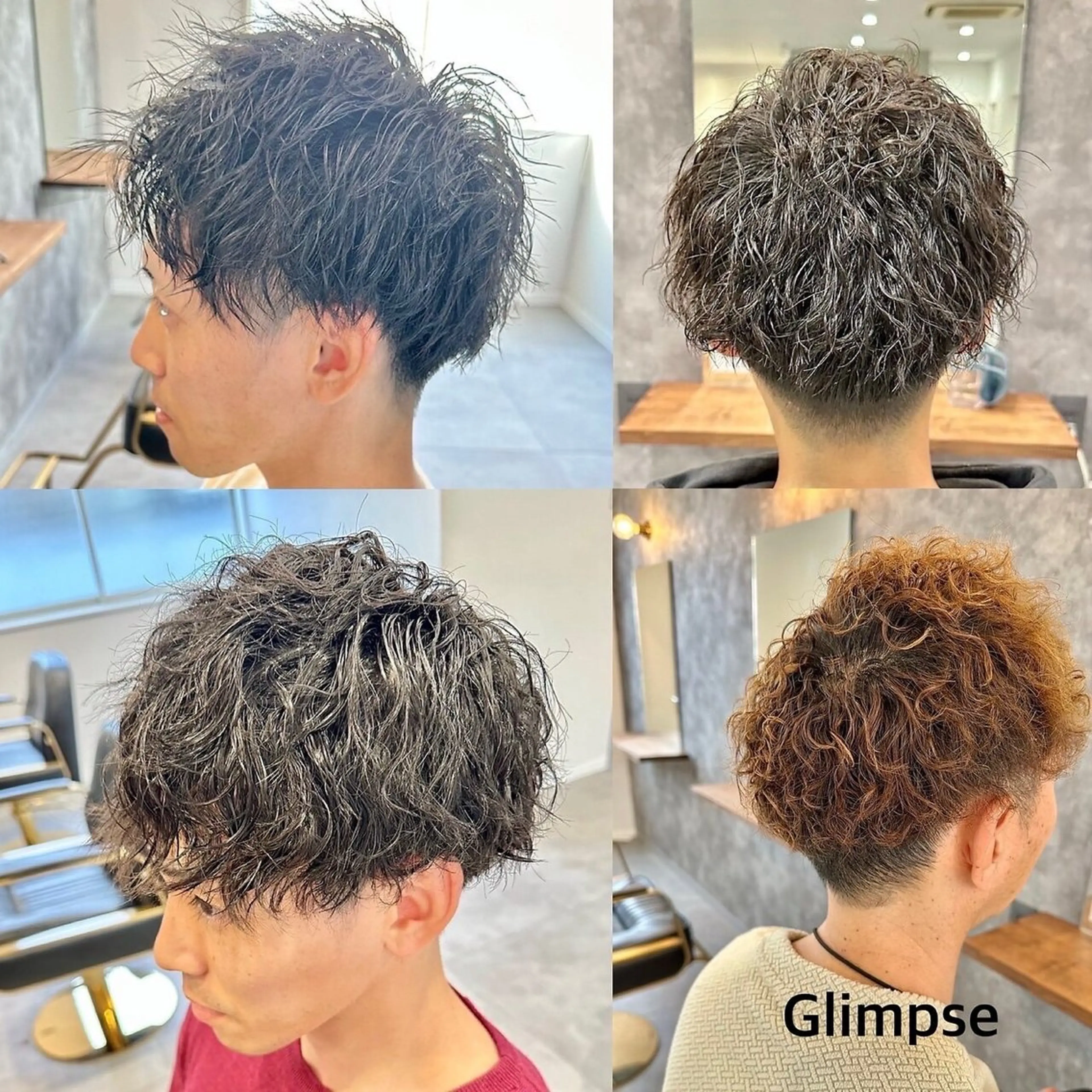 メンズ カット パーマ Glimpse中津店 髪質改善/マツエクのヘアスタイル