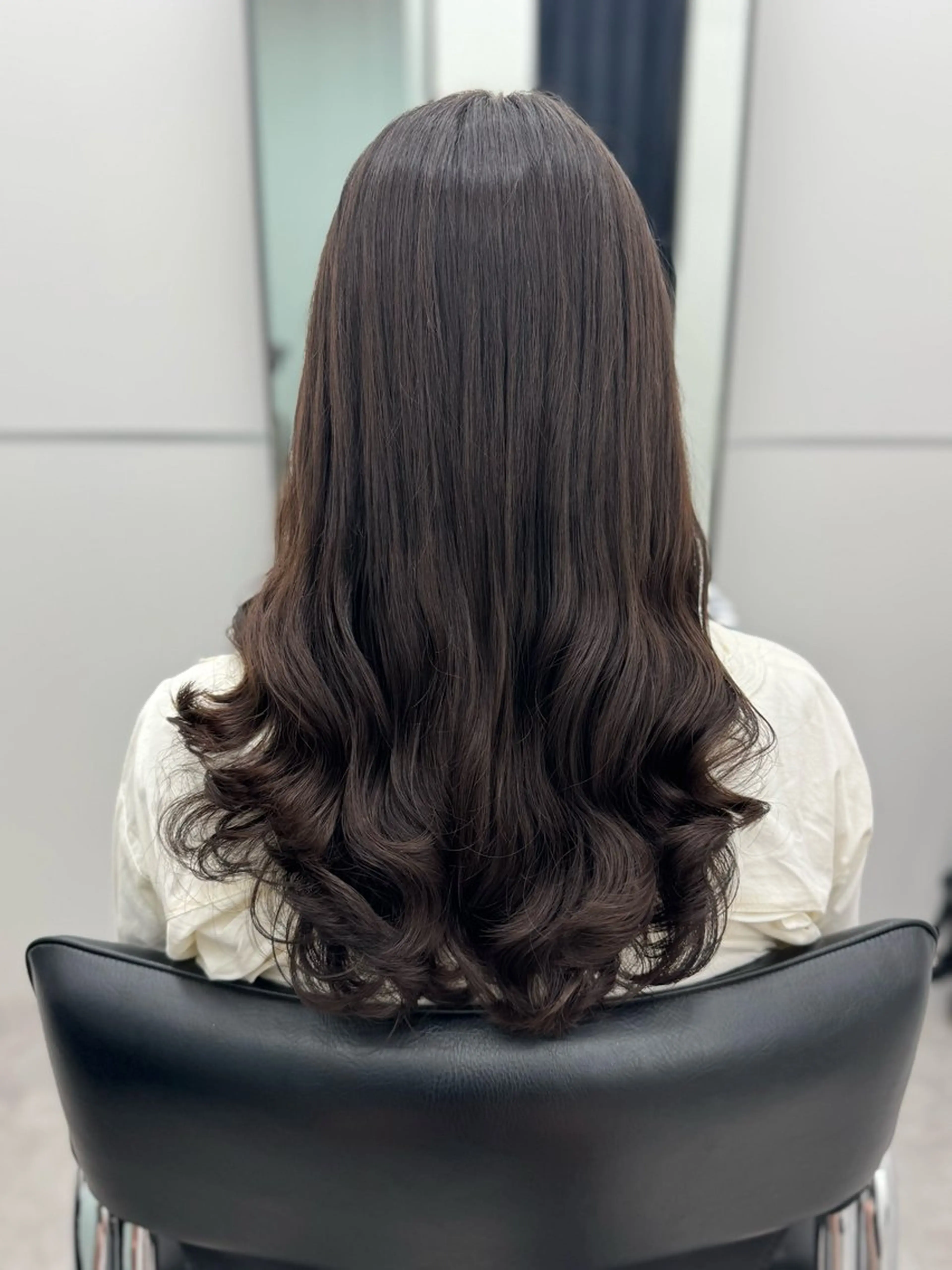 ロング パーマ 韓国風ヘア デジタルパーマ カット パーマ 縮毛矯正 GO TODAY シェアサロン 銀座Arc店所属・デジタルパーマ🫧 韓国風ヘア🫧サクラのヘアスタイル