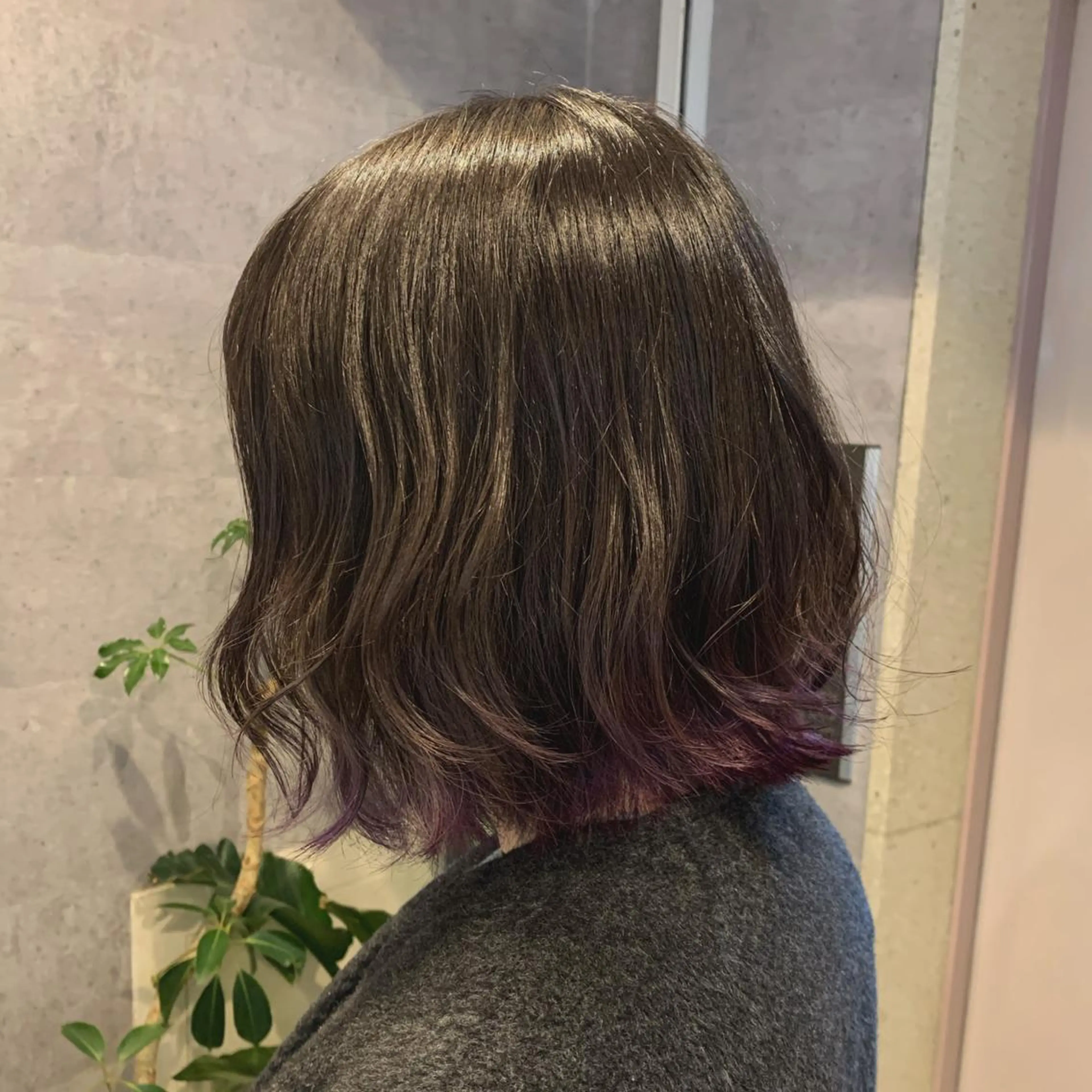 ミディアム カラー ラベンダーカラー Chara Chalone所属・今野 美栄のヘアスタイル