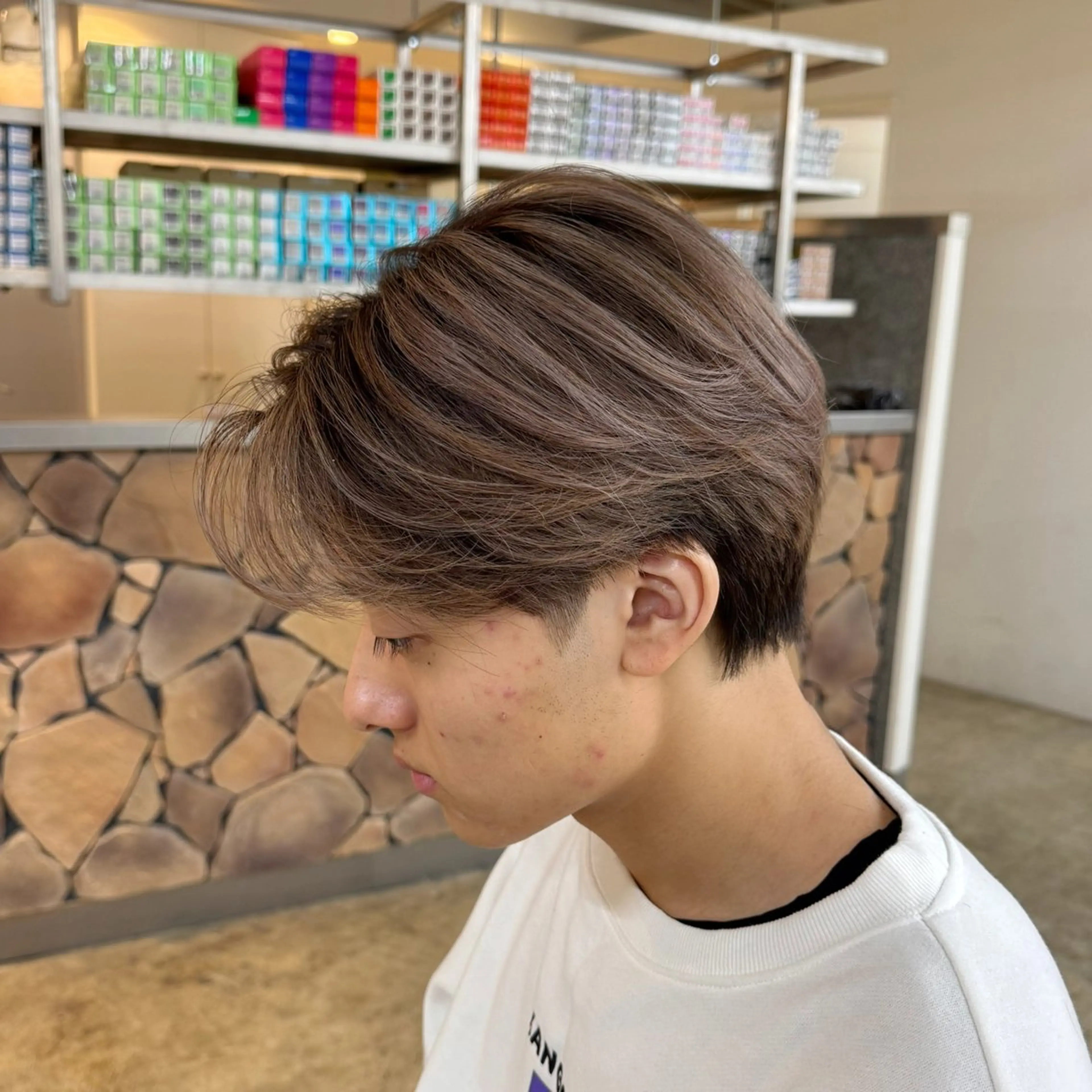 カラー メンズ メンズバレイヤージュ バレイヤージュ ヘアカラー fand / HINAのヘアスタイル