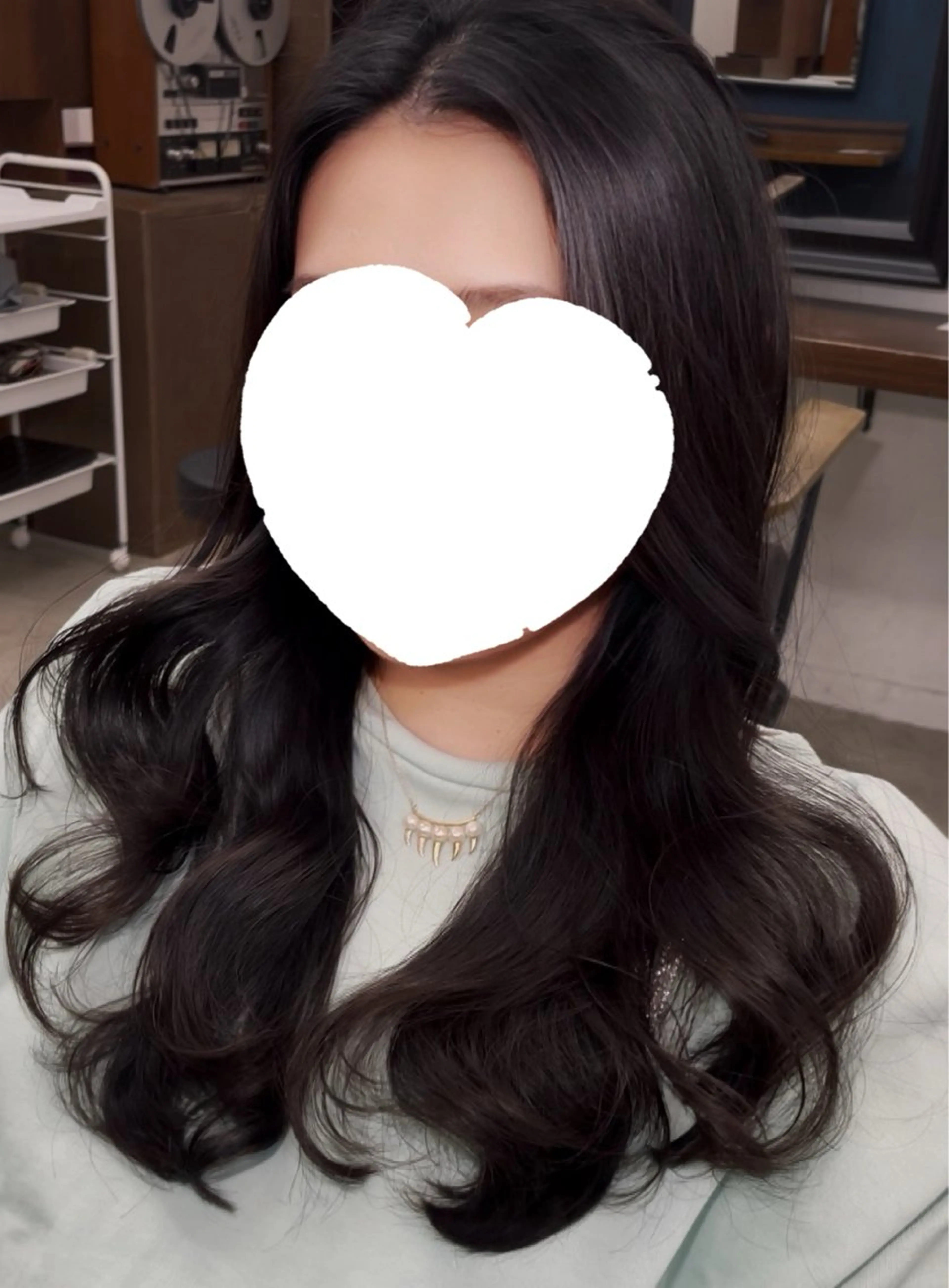 ロング カット パーマ トリートメント レイヤー/デジパ SAKIのヘアスタイル