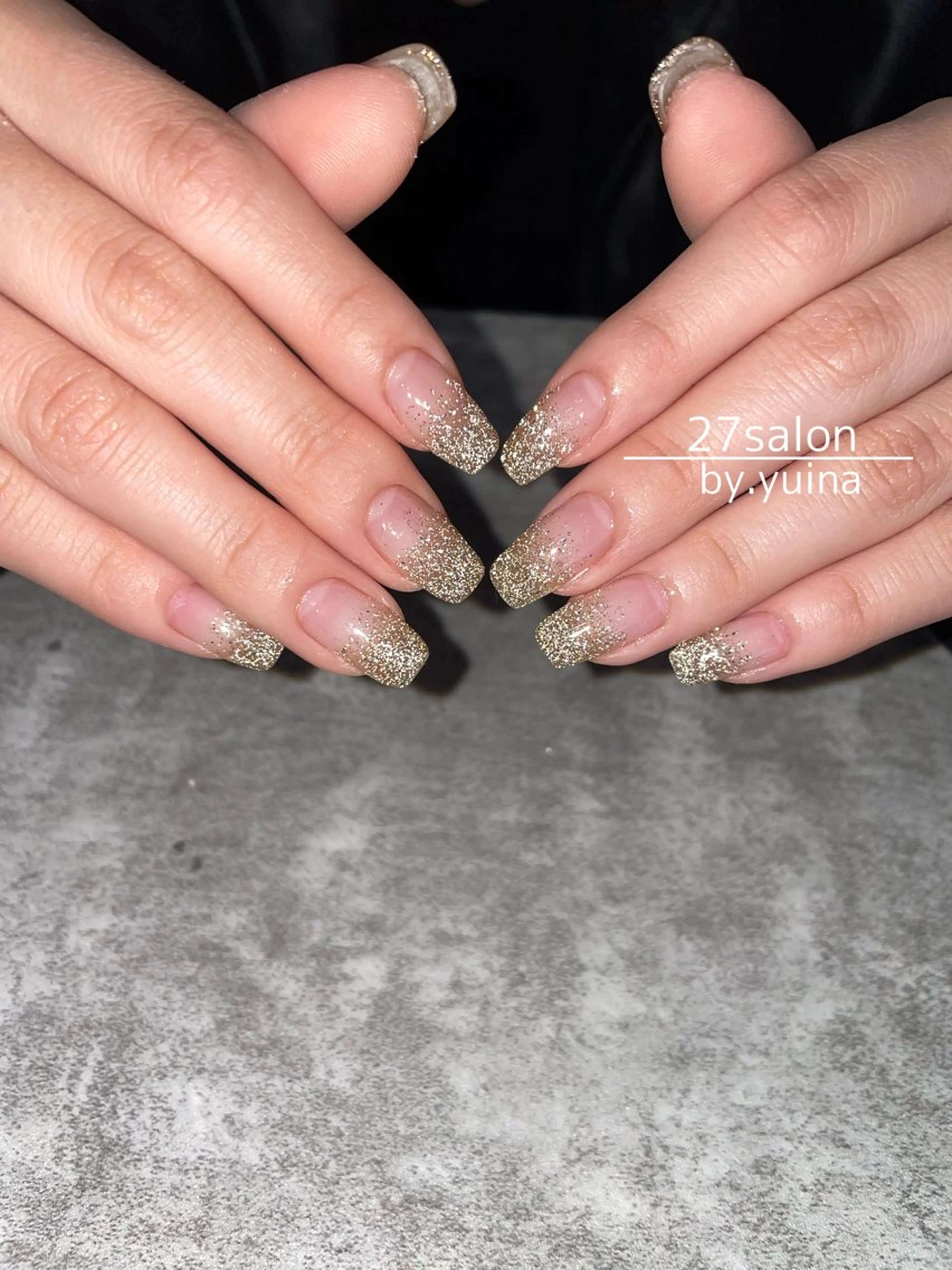 ネイル フラッシュネイル グラデーション ハンドネイル 27salon yuinaのネイルデザイン