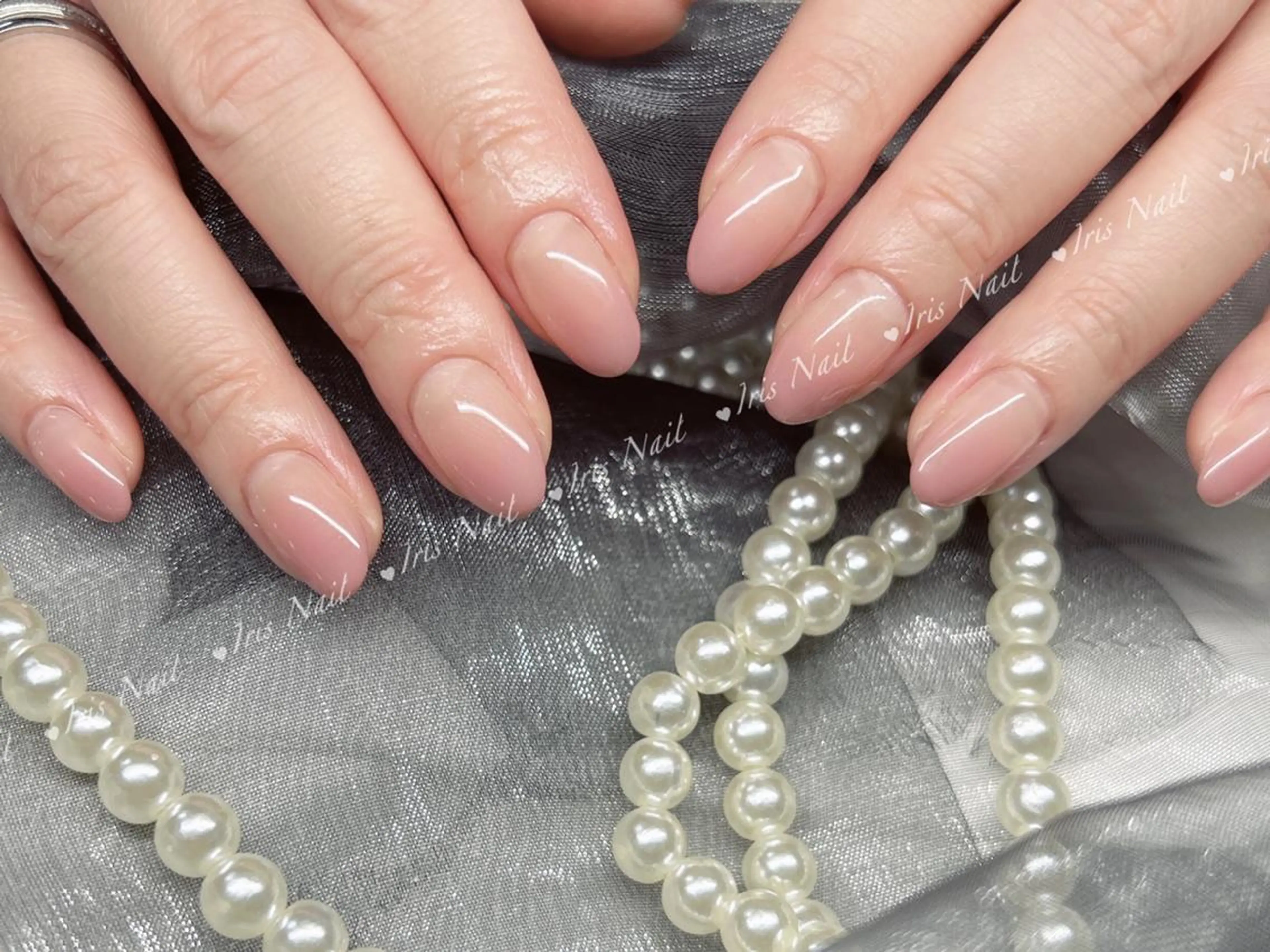 ネイル グラデーション ピンク ハンドネイル ハンドケア IRIS NAIL大塚のネイルデザイン