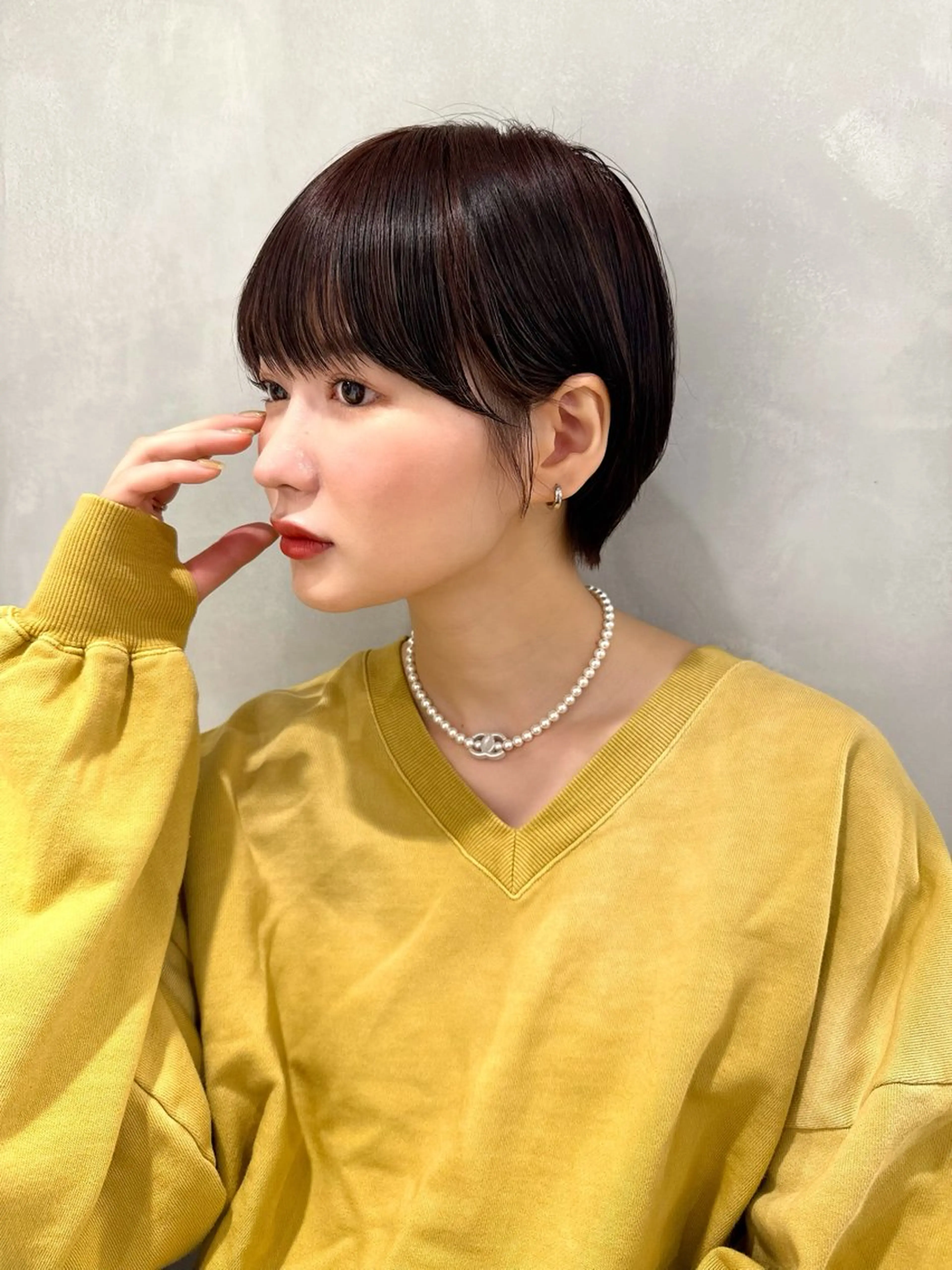 ショート カット ヘアカラー 骨格診断で絶対可愛い ✨丸みショート✨凌弥のヘアスタイル