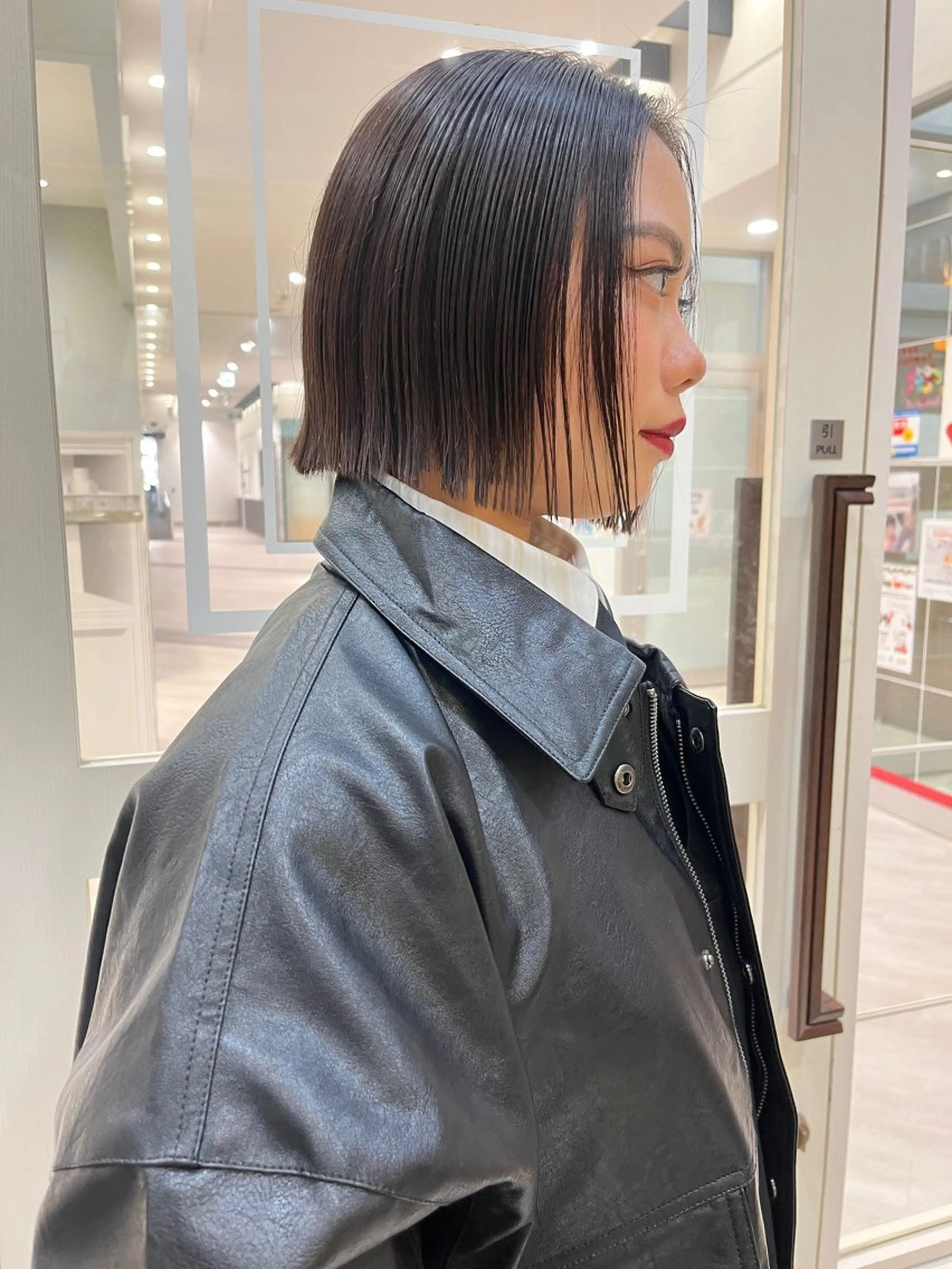 ショート 黒田瀬奈/ボブ まろやかベージュのヘアスタイル