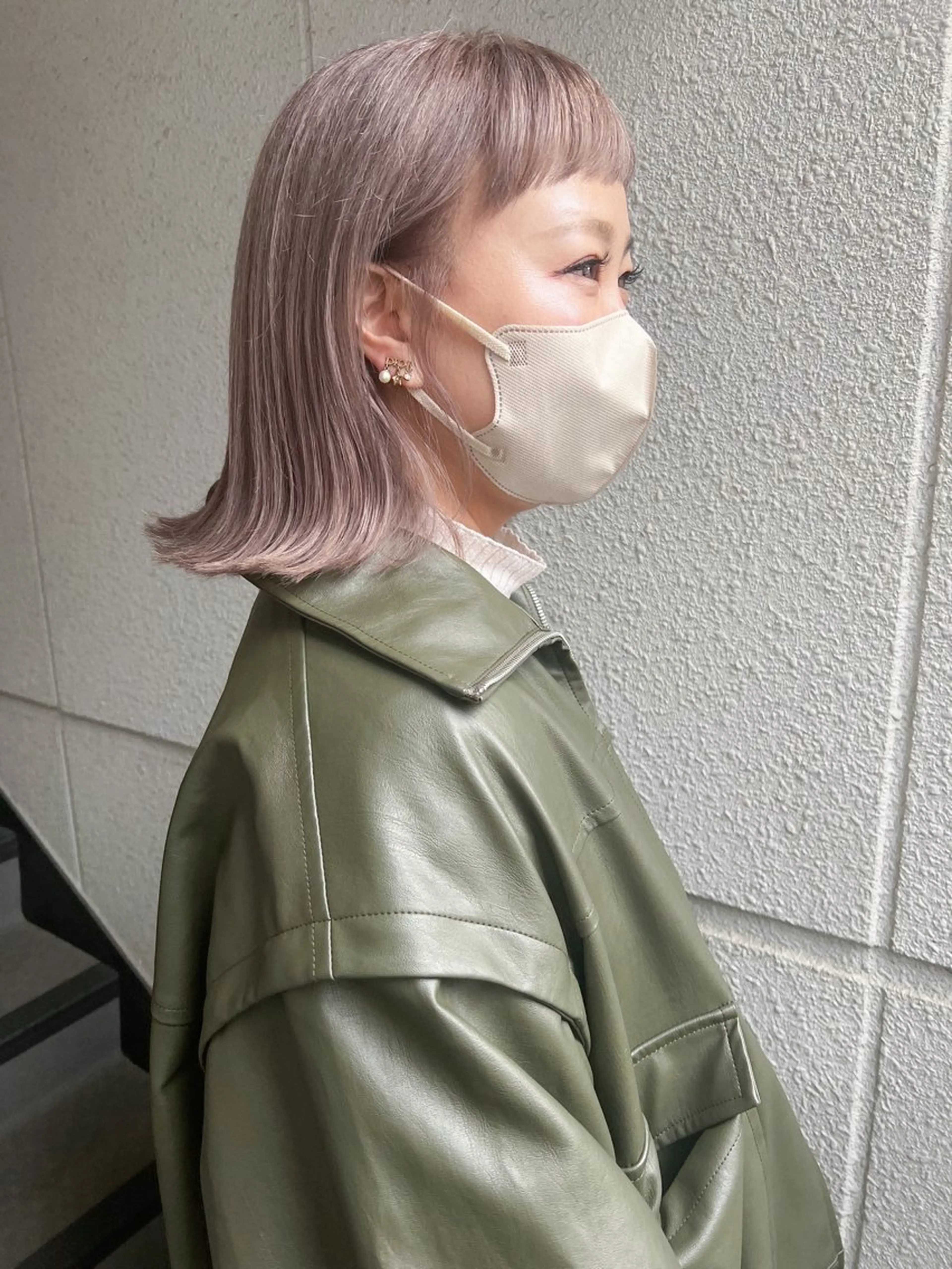 ミディアム カラー ハイトーンカラー ヘアカラー カラーパティシエ facce🌼ikoのヘアスタイル