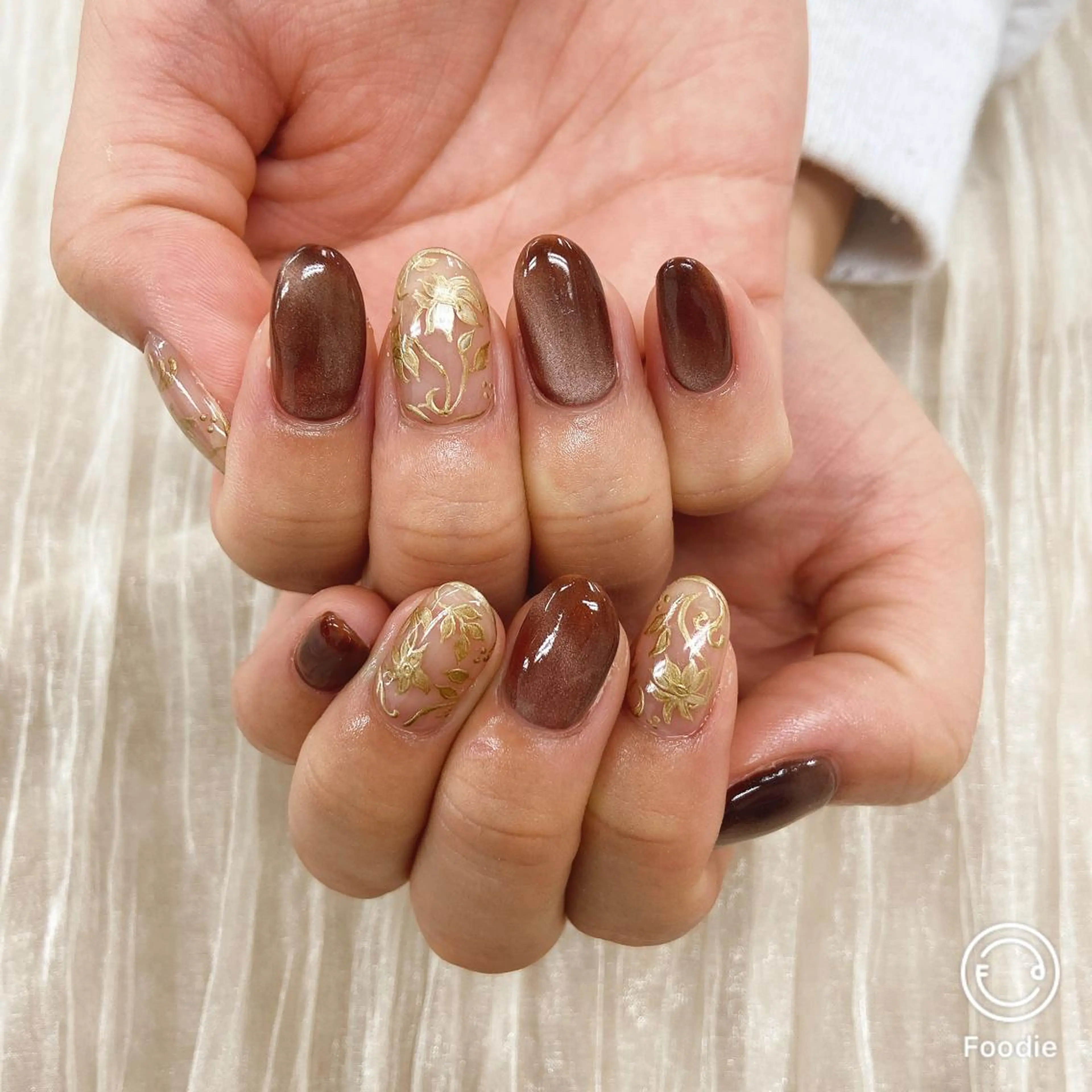 ネイル ジェルネイル マグネットネイル ネイリスト あこのネイルデザイン