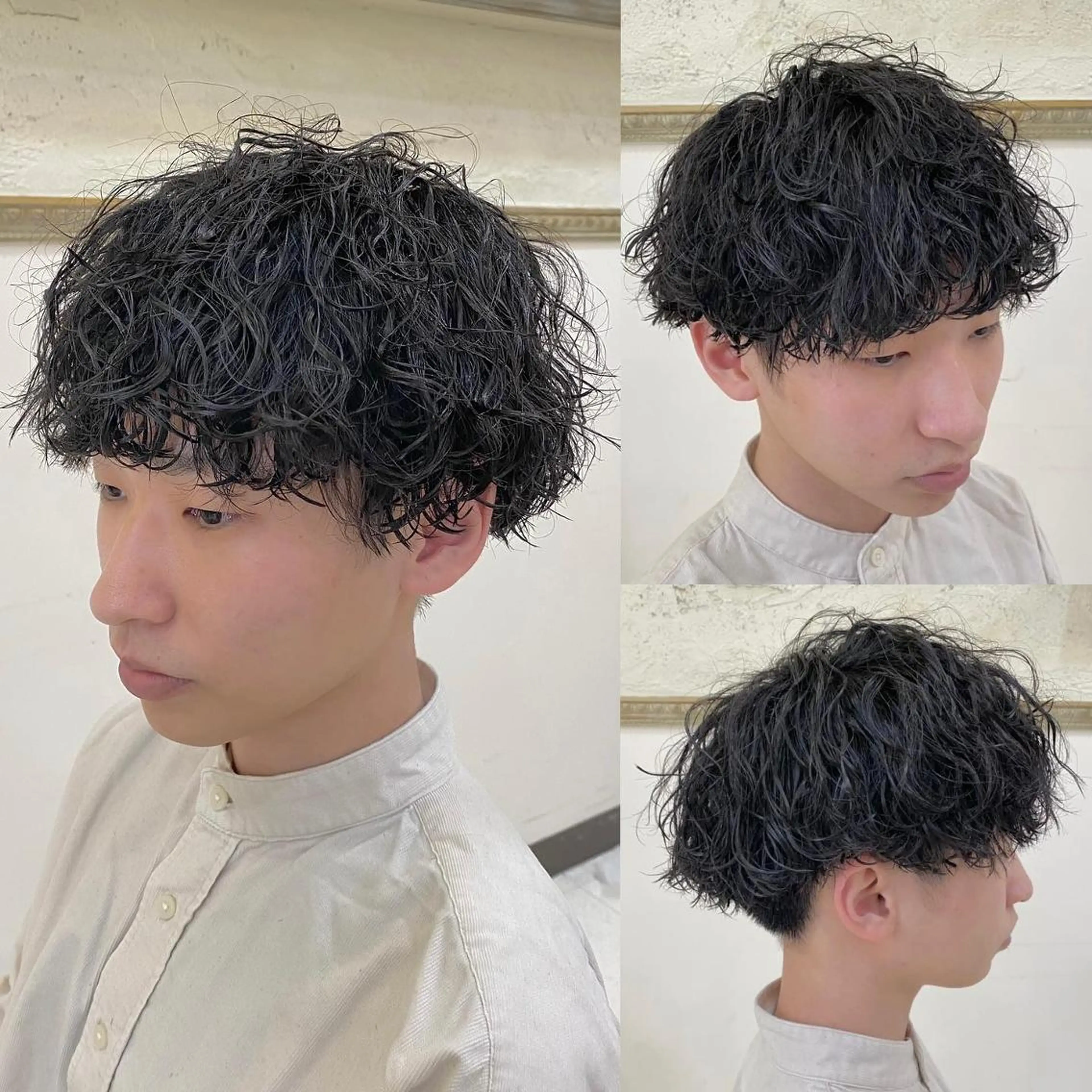 パーマ メンズ フェードカット メンズパーマ メンズツイストパーマ ツイストスパイラルパーマ 刈り上げ 年間2000名担当◎ パーマ職人/仲原佑樹のヘアスタイル