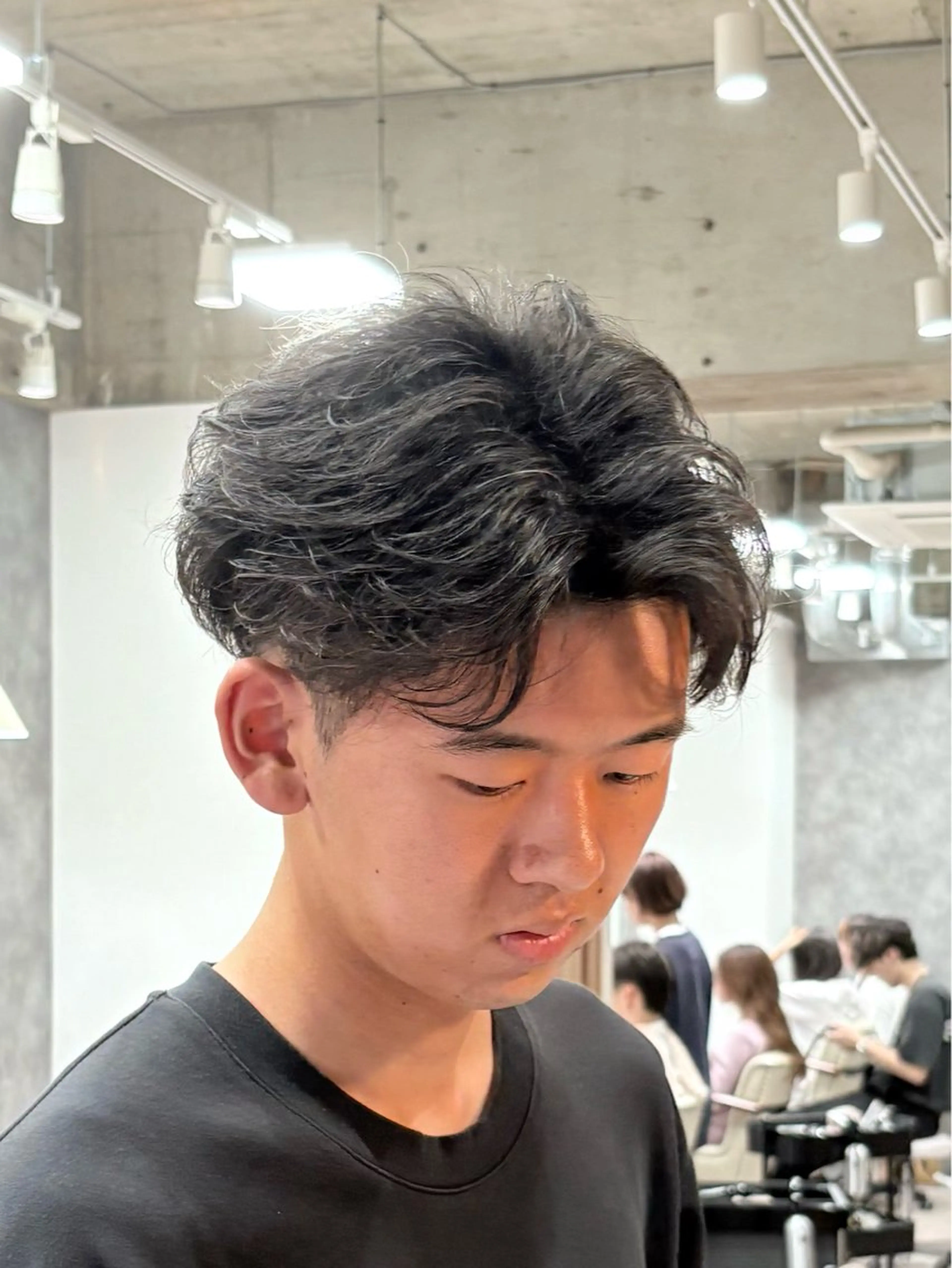 メンズ 井川　シャドウパーマ ニュアンスパーマのヘアスタイル