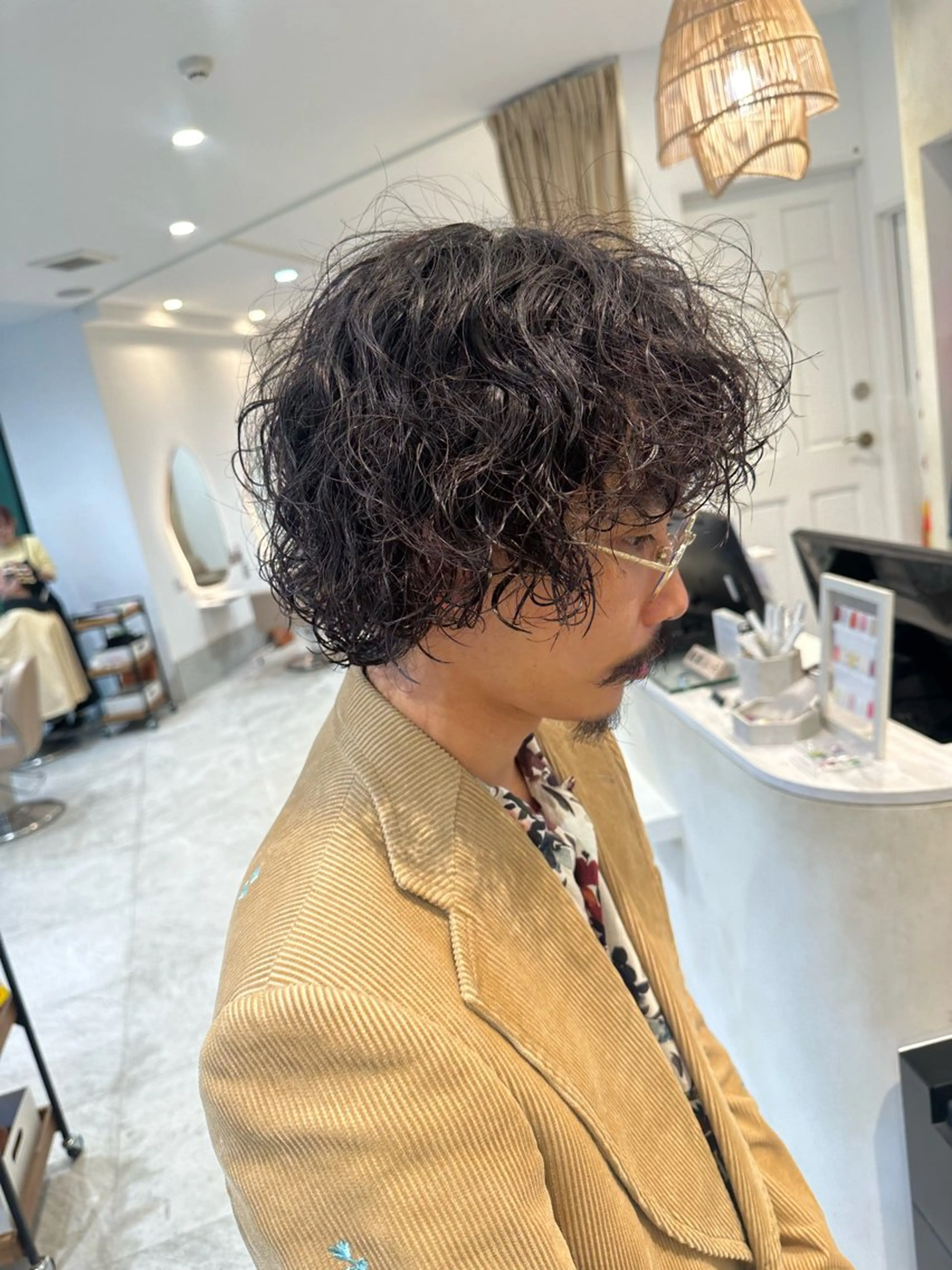 パーマ メンズ メンズパーマ ニュアンスパーマ スパイラルパーマ ニシカワ ユズミのヘアスタイル