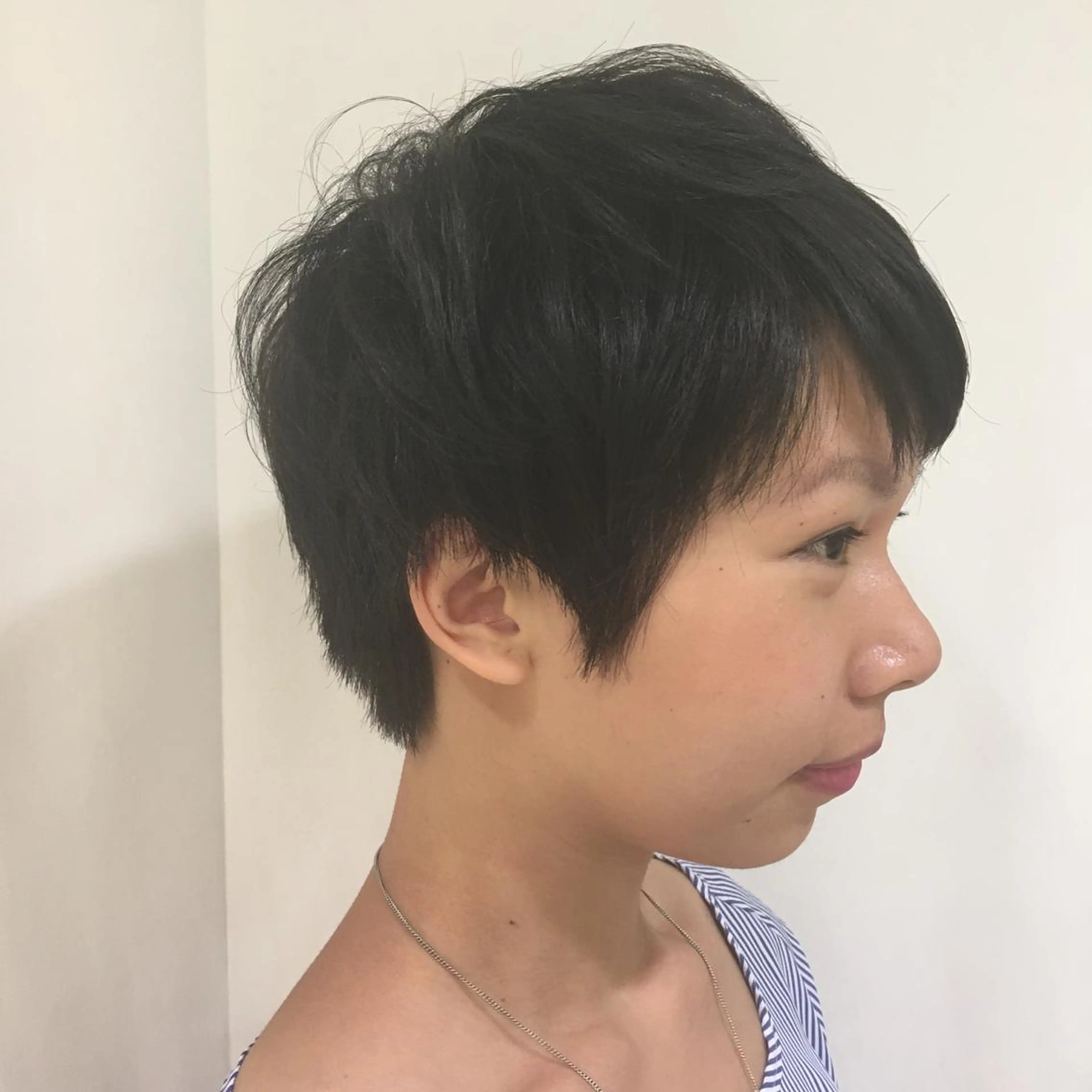 ショート カラー パーマ ヘアアレンジ メンズ ショートヘア きむえり/髪質改善 /セット/カラーのヘアスタイル