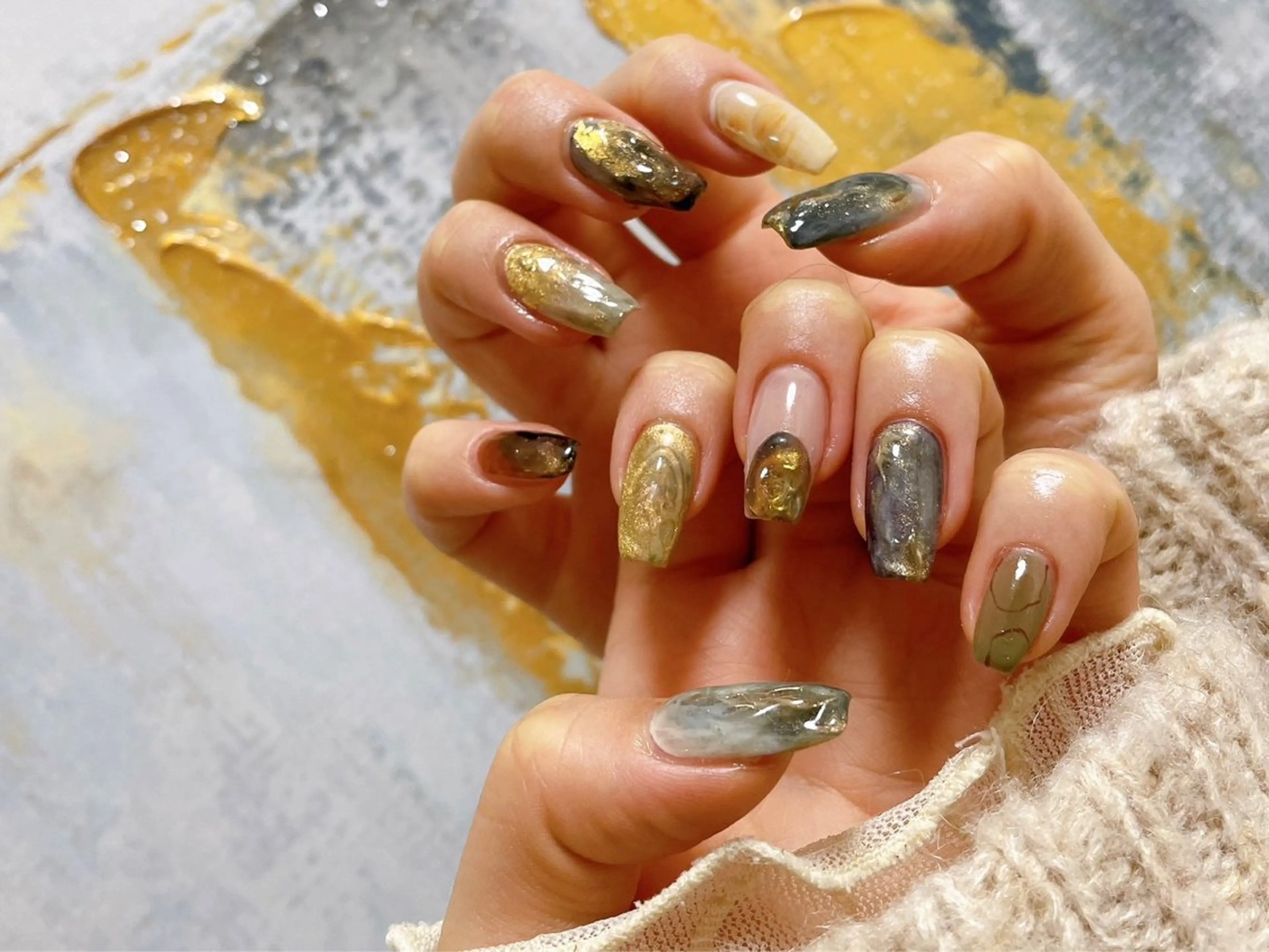 ネイル アートネイル ジェルネイル 韓国ネイル メンズネイル ニュアンスネイル kiki nail たまプラーザのネイルデザイン